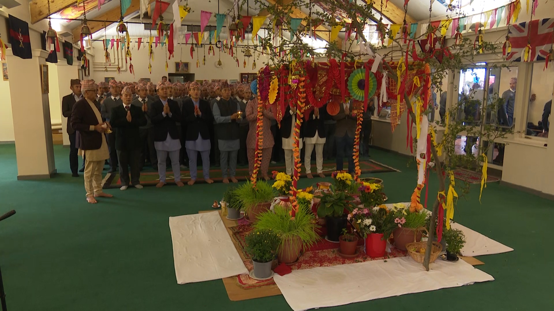 Decorations for Gurkha Deshain ceremonies 081019 CREDIT BFBS.jpg 