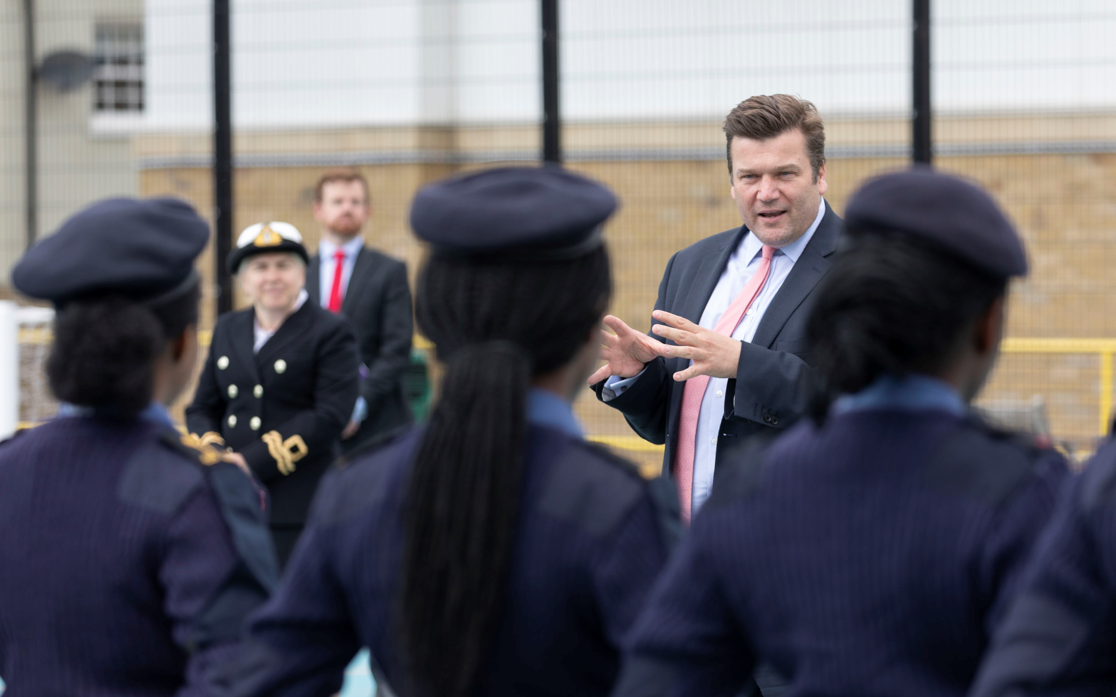 Defence Minister James Heappey visits school after Independent report celebrates positive impact of cadet forces 