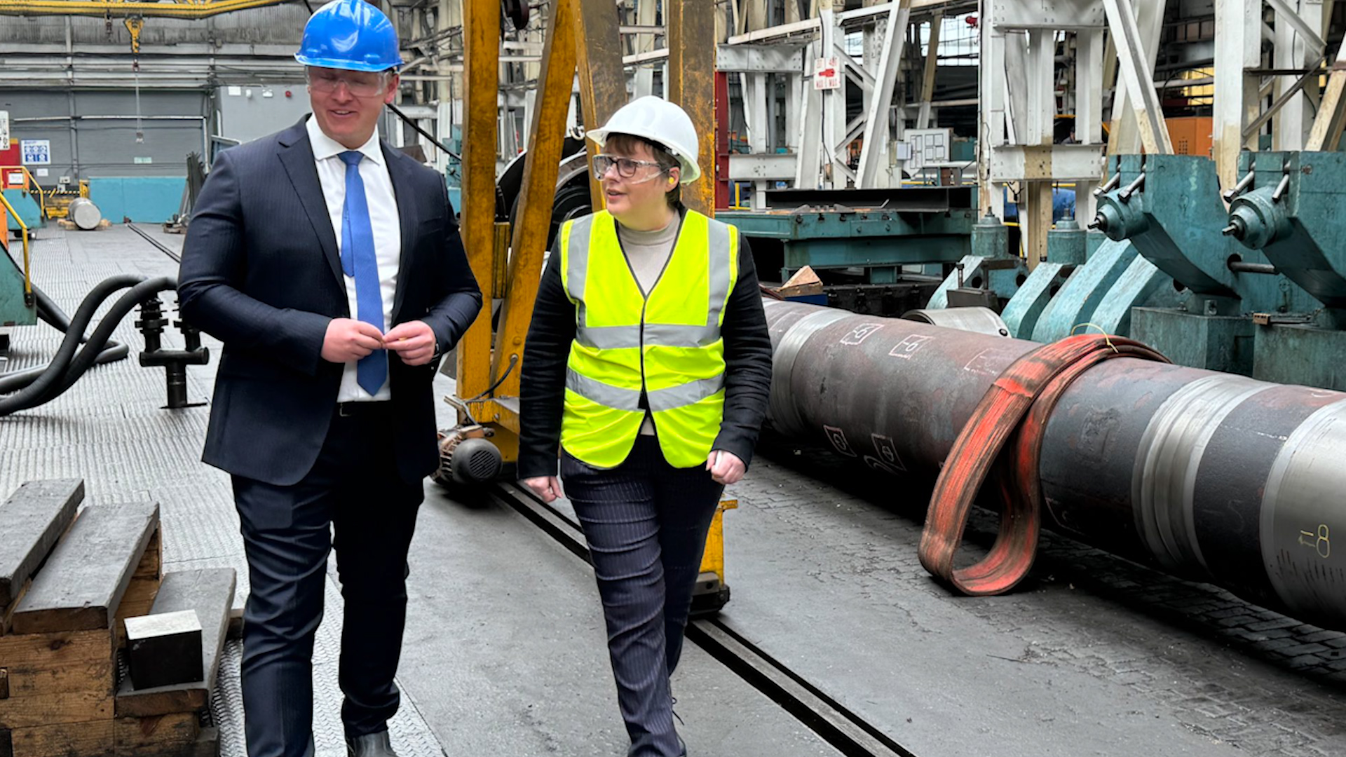 Defence Minister Maria Eagle visiting Somers Forge
