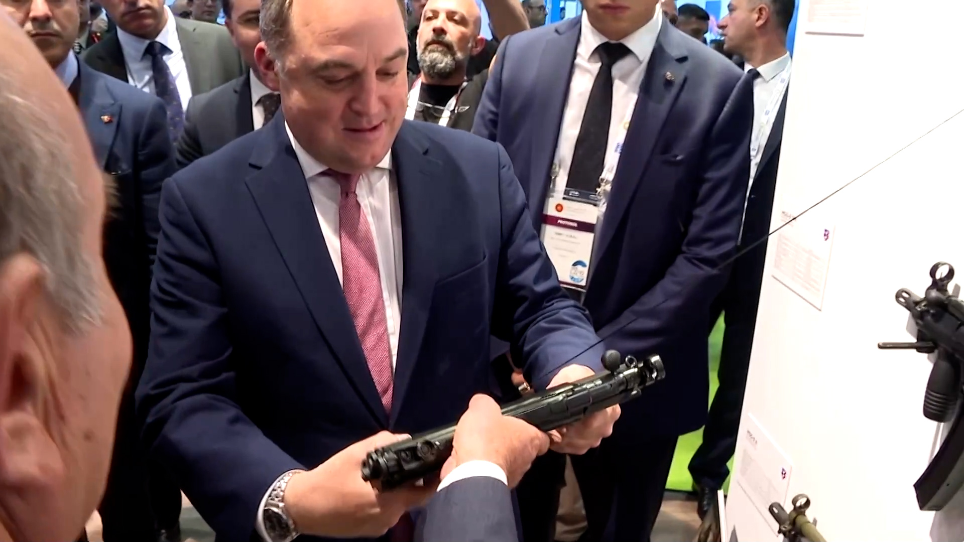 Defence Secretary Ben Wallace attended the SAHA Expo – the Turkish Defence exhibition 26102022 CREDIT Thomson Reuters