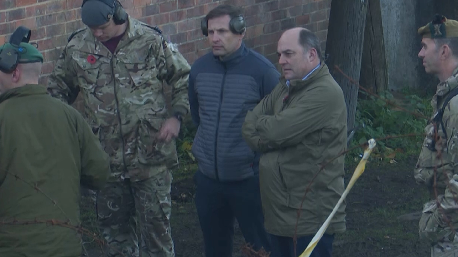 Defence Secretary Ben Wallace visited the Ukraine troops training in the UK 15112022 CREDIT BFBS