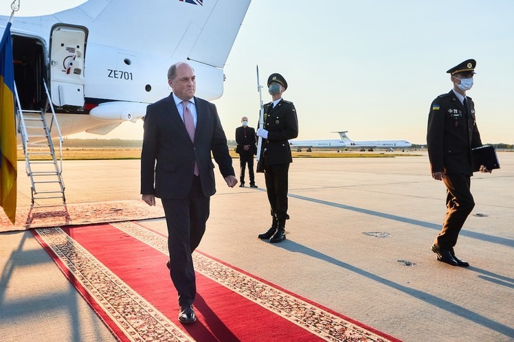 The announcement coincided with the Defence Secretary's visit to Kyiv, the Ukrainian capital (Picture: MOD).