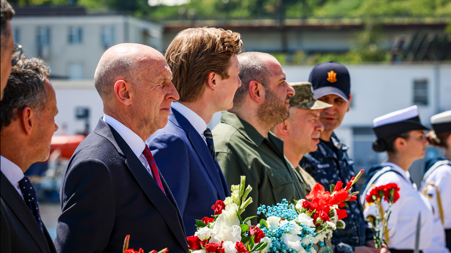 Defence Secretary John Healey during Ukraine navy day celebrations in Odesa 