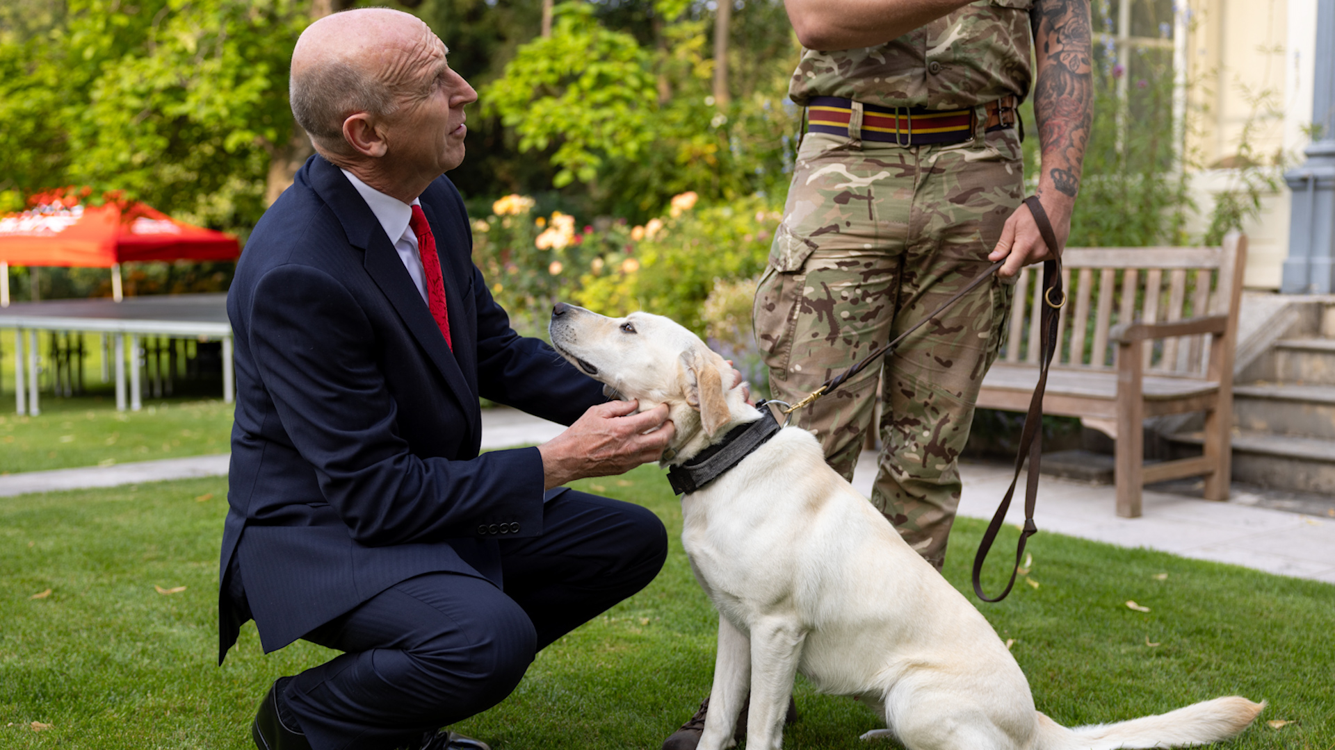 Luna, a military working dog with the British Army, is deployed to Paris for the Olympic Games