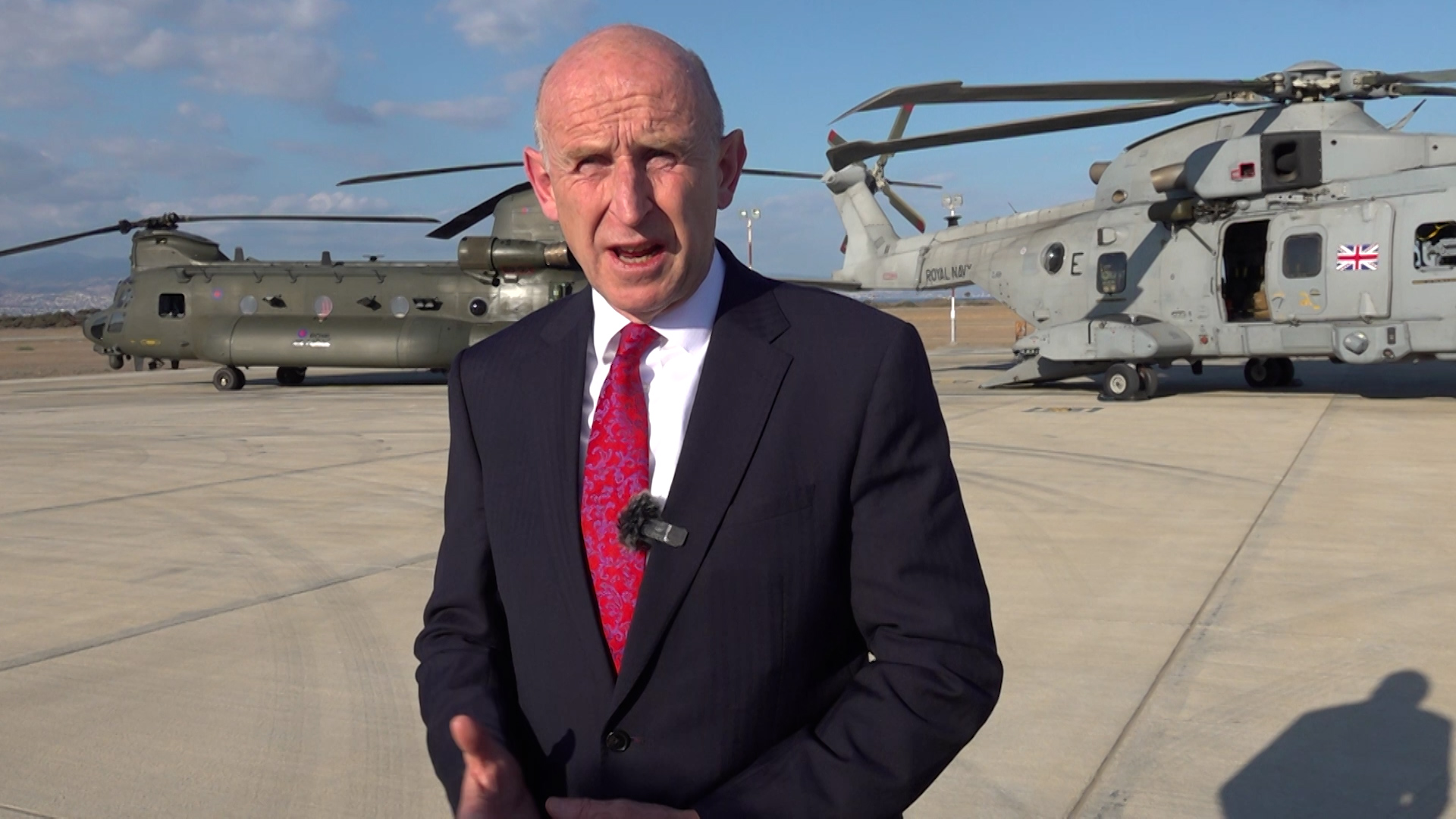 Defence Secretary John Healey speaking after the RAF helped defend Israel from an Iranian missile attack 
