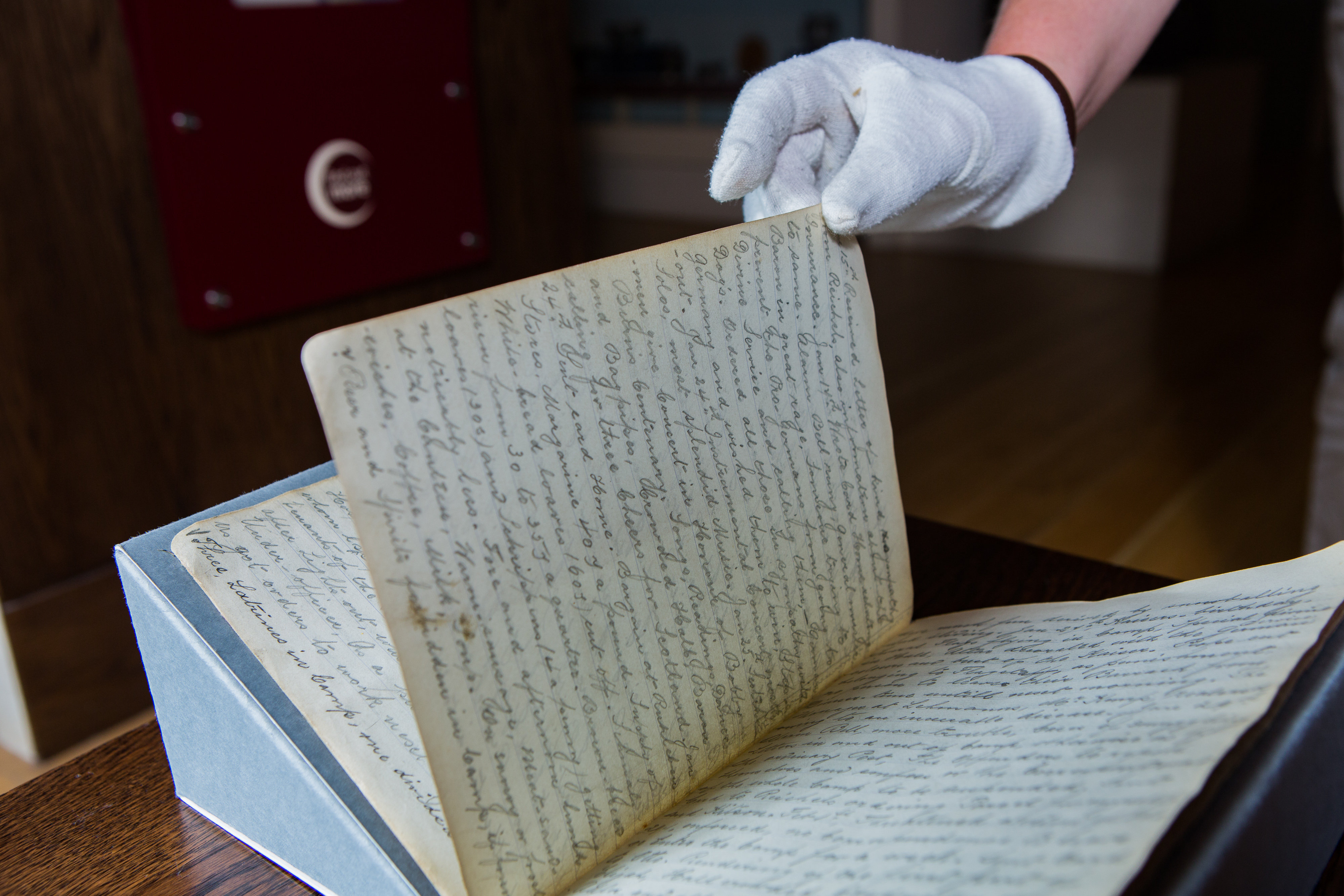 Diary of British WW1 Captive Albert Stockwell CREDIT SWNS