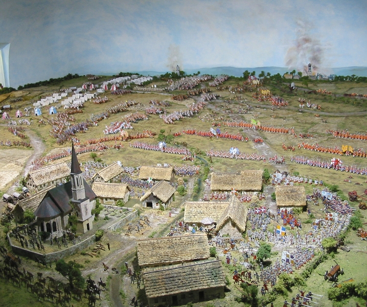 A Diorama of the Battle of Blenheim in Hochstadt, Germany (image: J Williams)