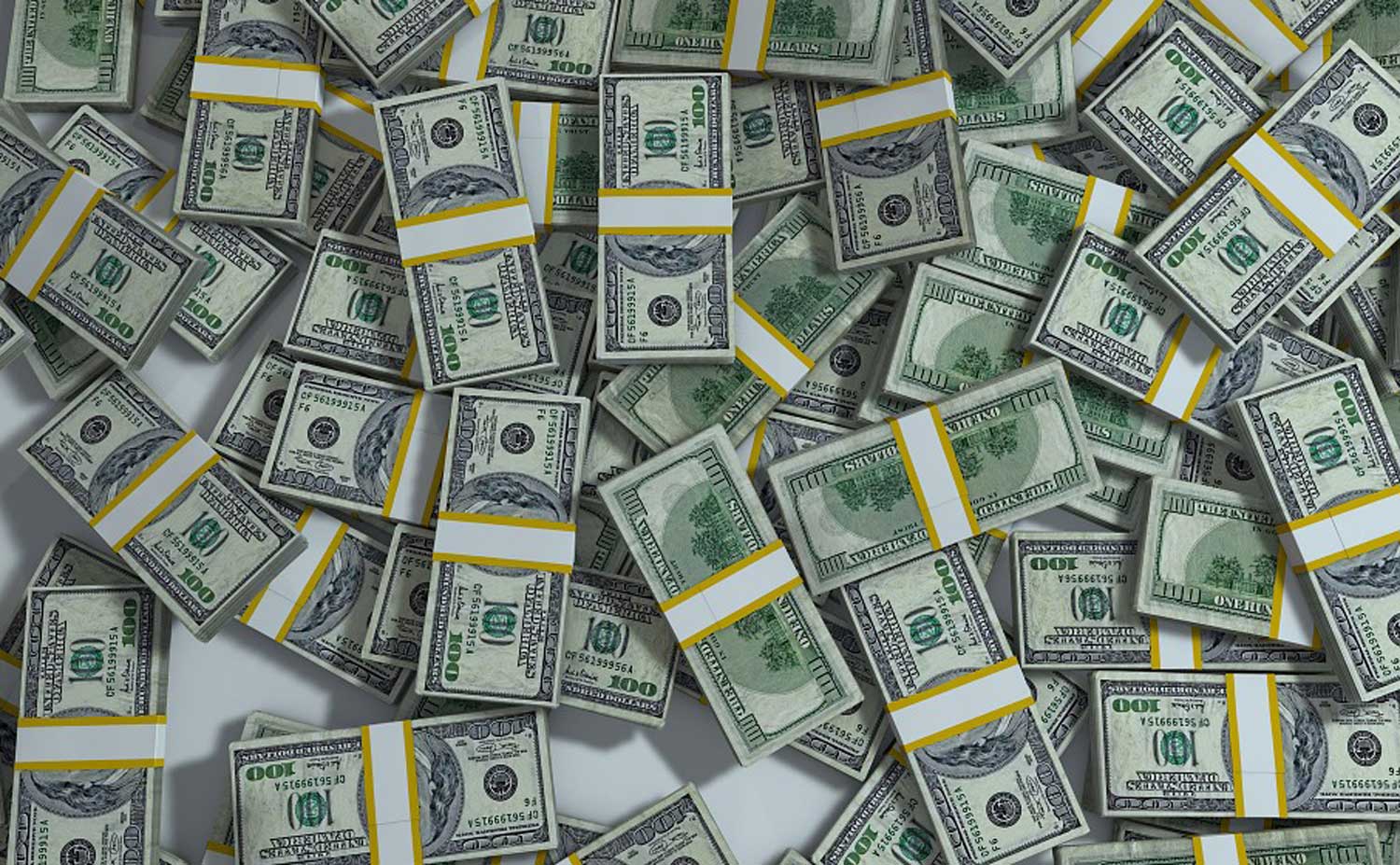 Stacks of U.S. $100 Dollar Bills Stacks of U.S. $100 Dollar Bills