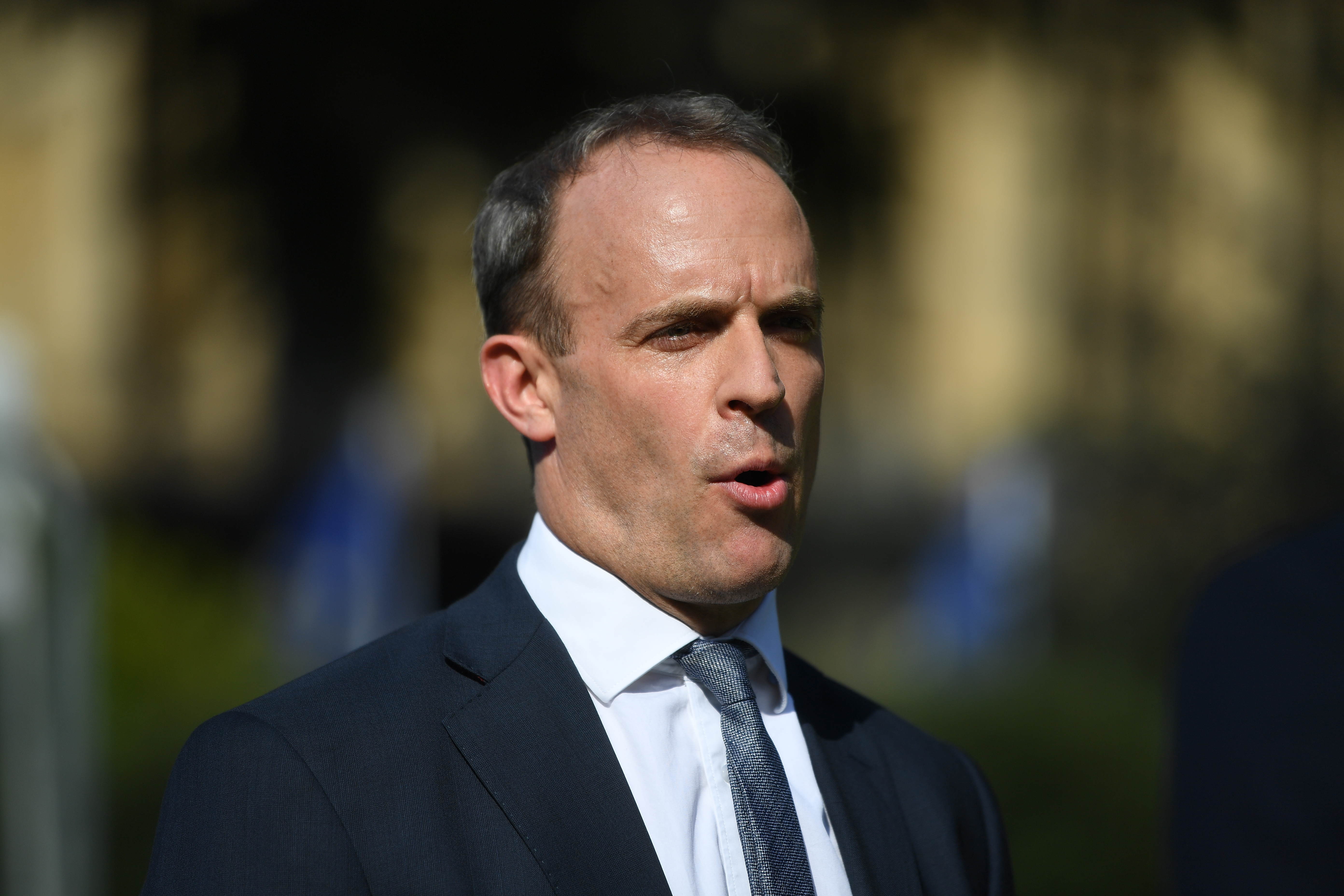 Mr Raab said it is "almost certain' that the documents were leaked by "Russian actors" (Picture: PA).