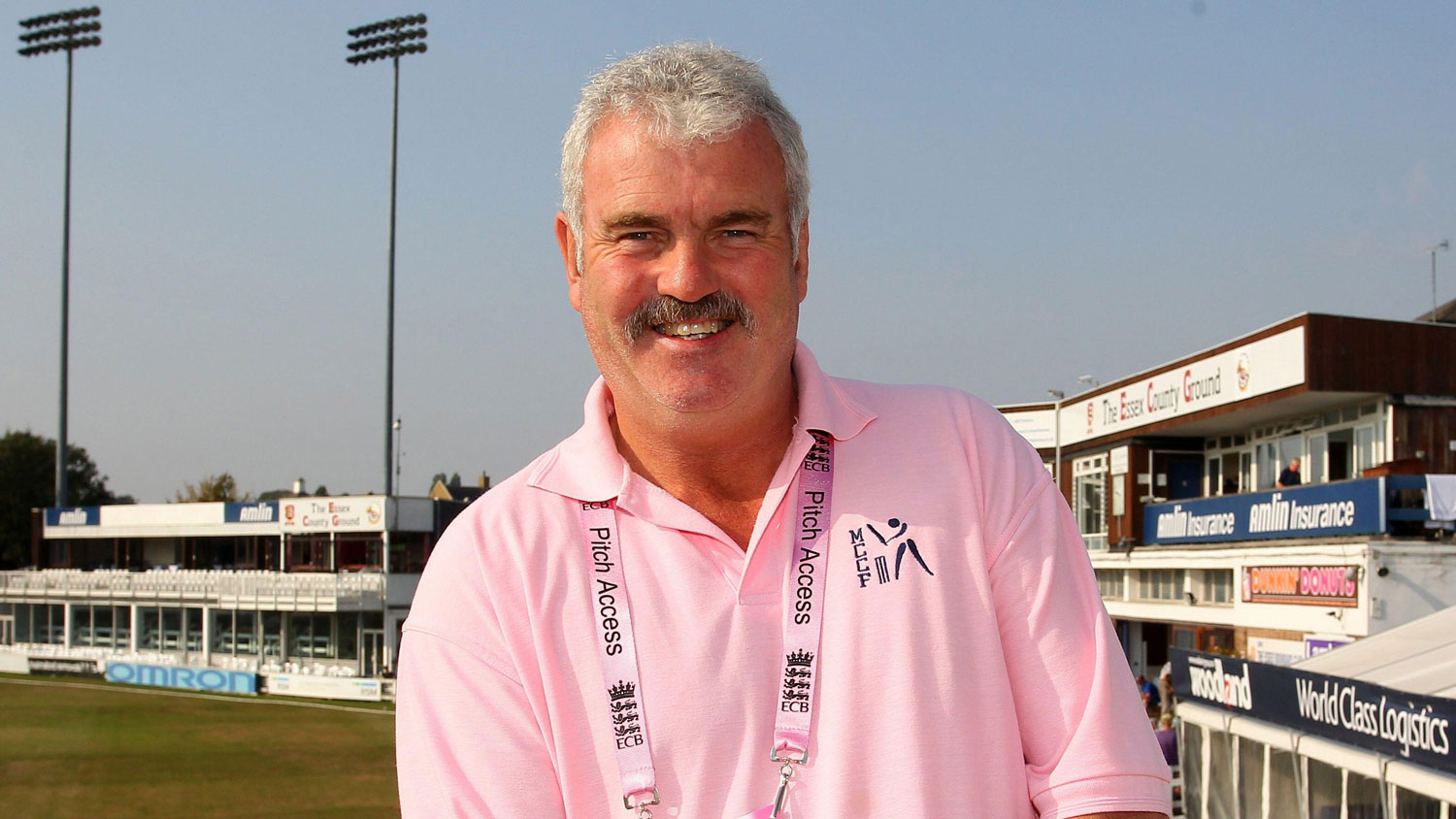 Don Topley, son of CPO Thomas Aland Topley and father of Reece Topley, at Essex CCC v Glamorgan CCC in 2016 NO REUSE Image ID 2FM3BEW CREDIT TGSPHOTO
