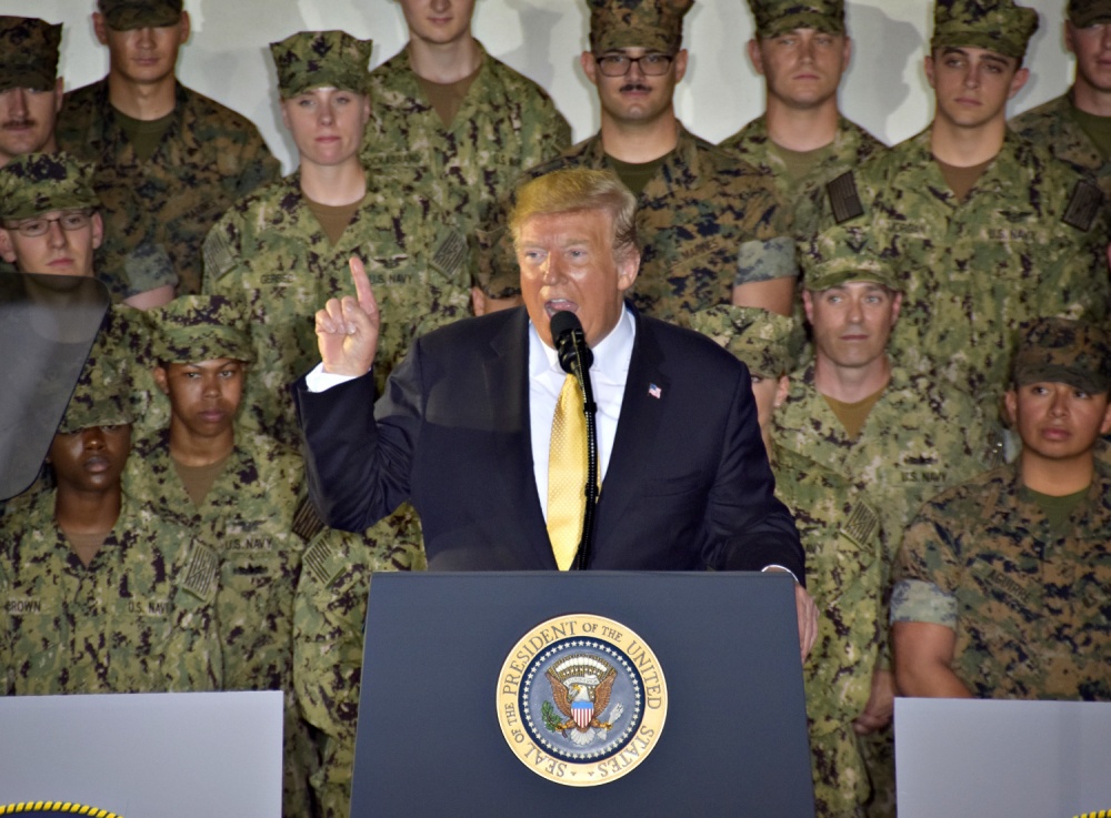 US President Donald Trump (Picture: US Navy).