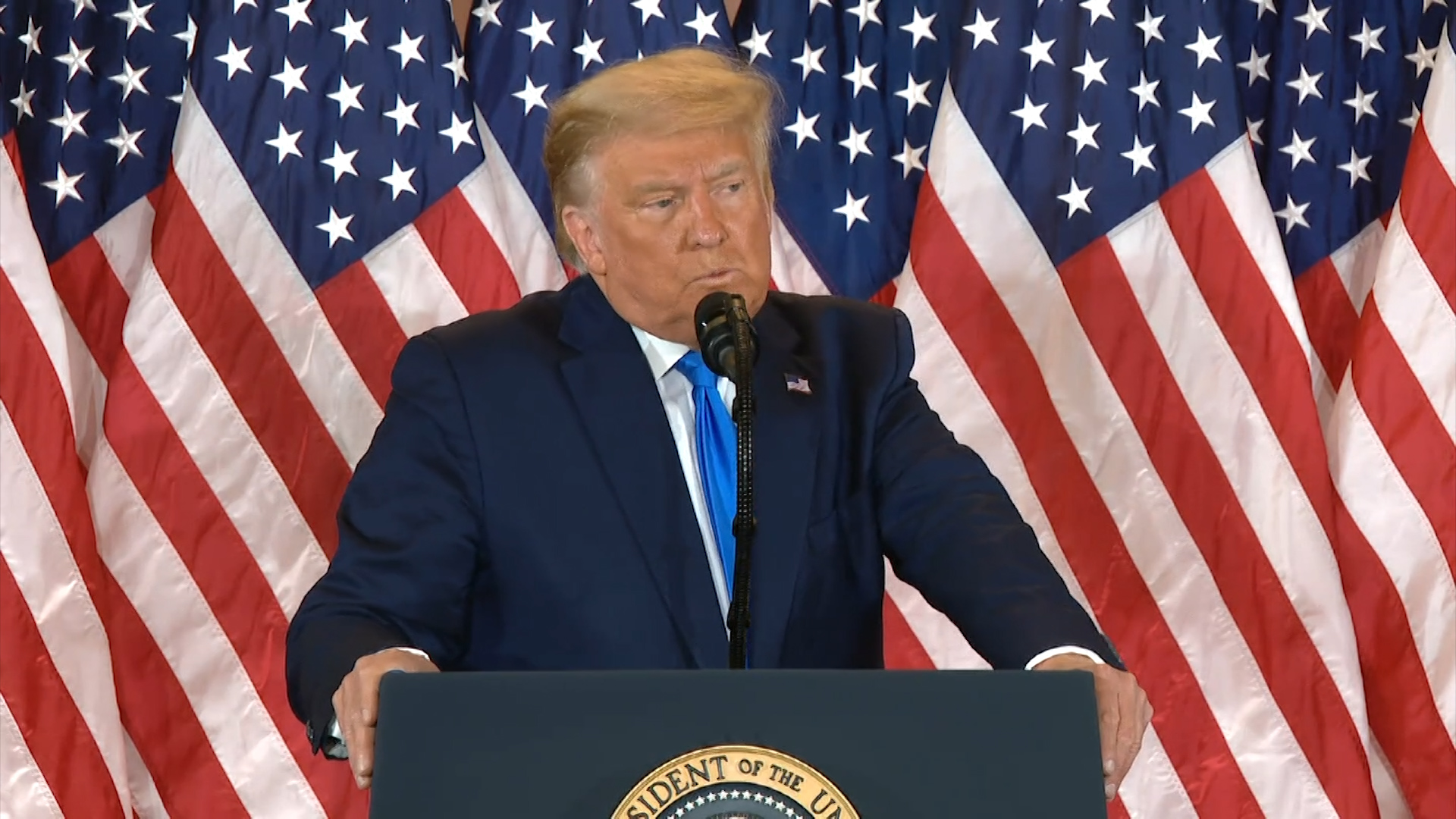 Mr Trump has claimed victory despite the election process not being over.