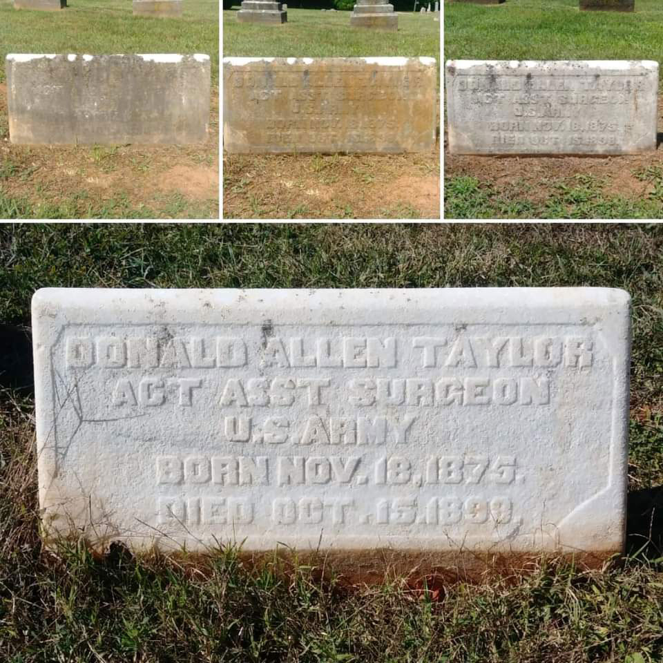 Donald Allen Taylor Act Asst Surgeon US Army grave Alicia Williams Lady Taphos CREDIT @LadyTaphos