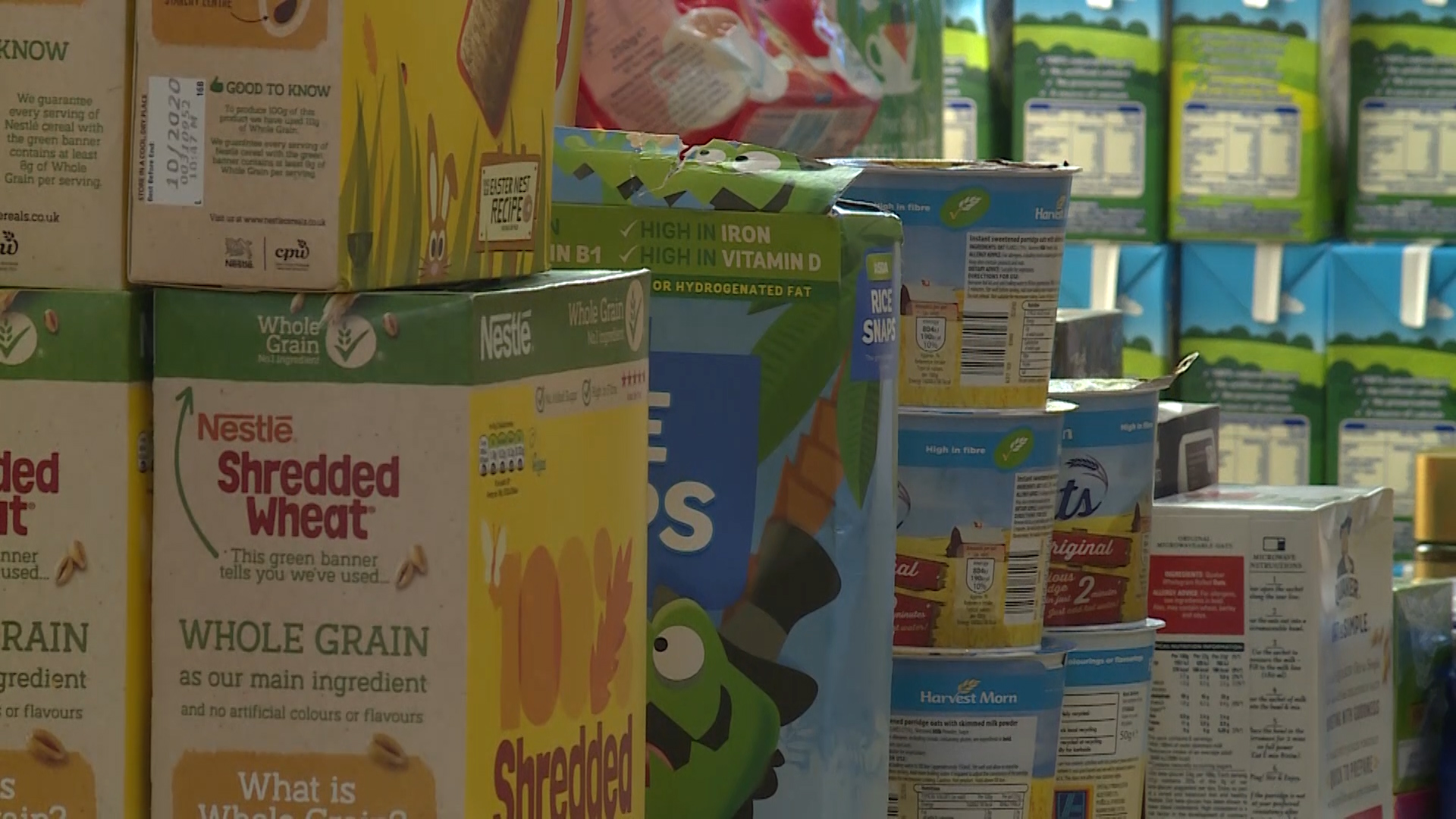 Most of the food has been donated to the centre.