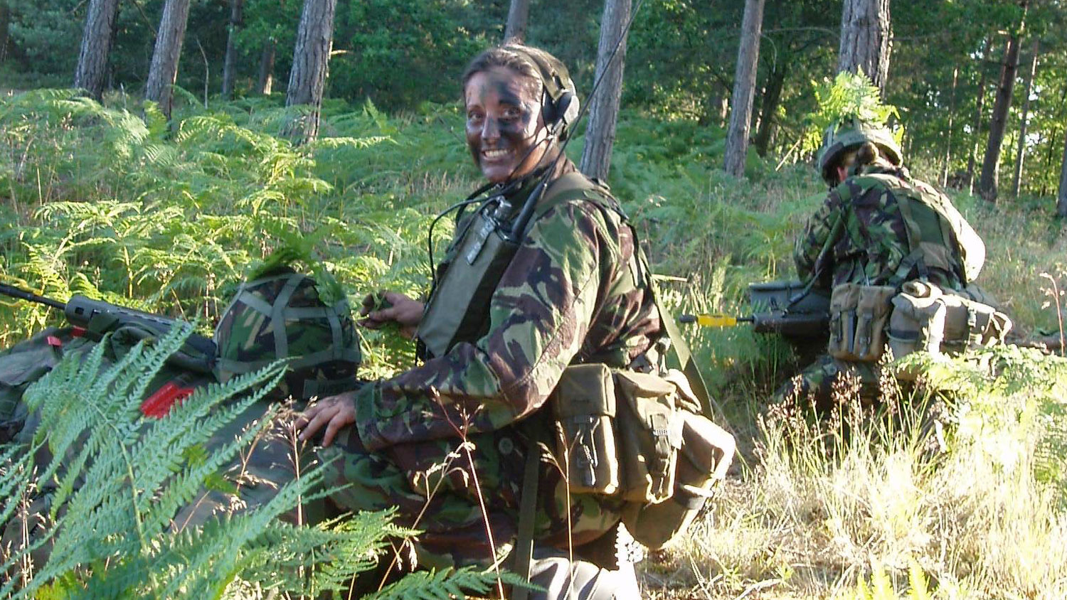 281025 Dr Bex Bennett pictured in camouflage during her service with the British Army CREDIT Dr Bex Bennett