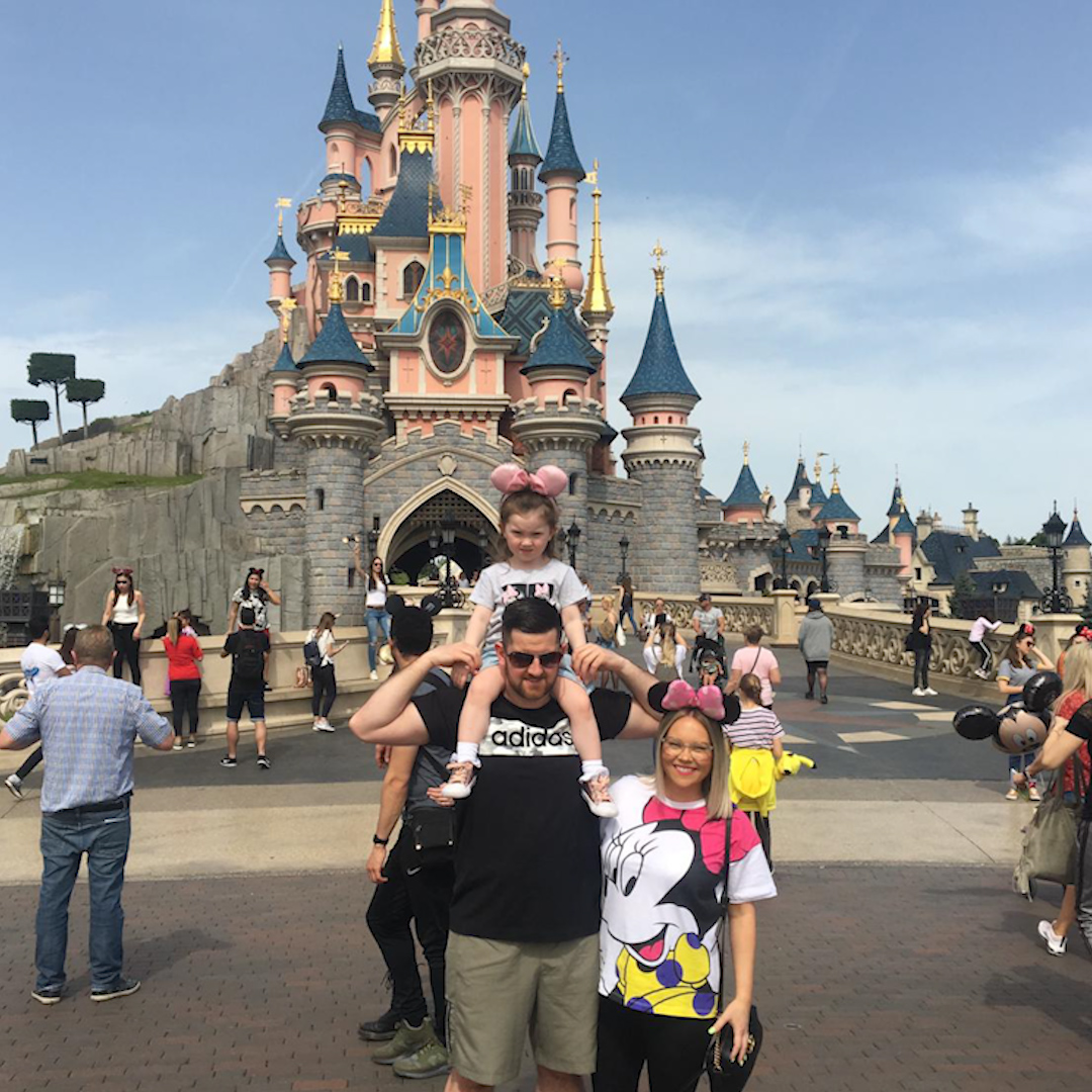 Drew Crainie and family at Disneyland (Picture: Drew Crainie).