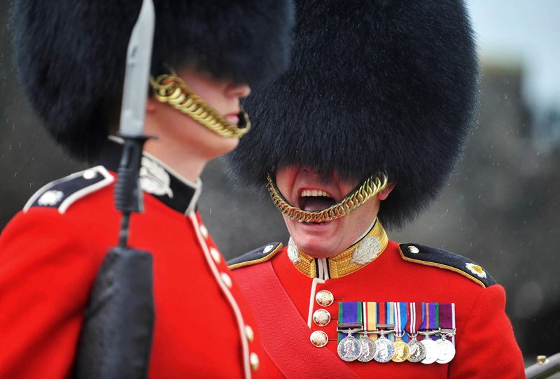Drill Sergeant Troops Inspection 1st Battalion Scots Guards 150613 CREDIT MOD