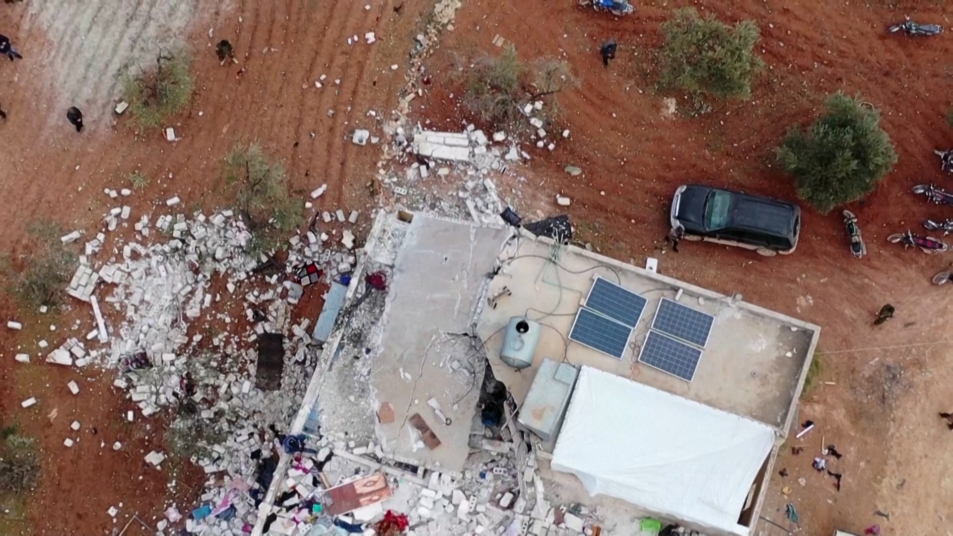 Drone footage aftermath IS leader killed by US in Syria raid 03022022 CREDIT Reuters Mohamed Al-Daher.jpg