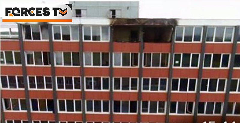 Allenby Barracks fire damage