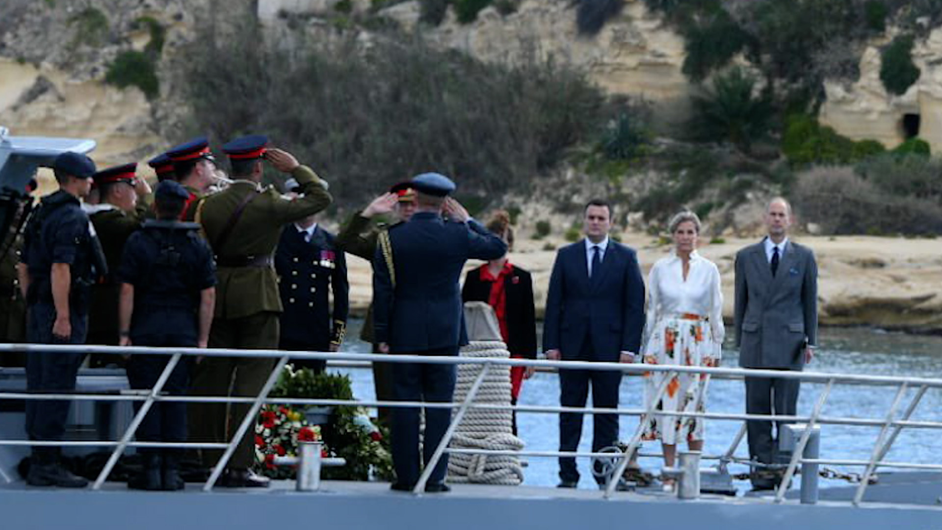 Duke and Duchess of Edinburgh paid tribute to fallen WWII