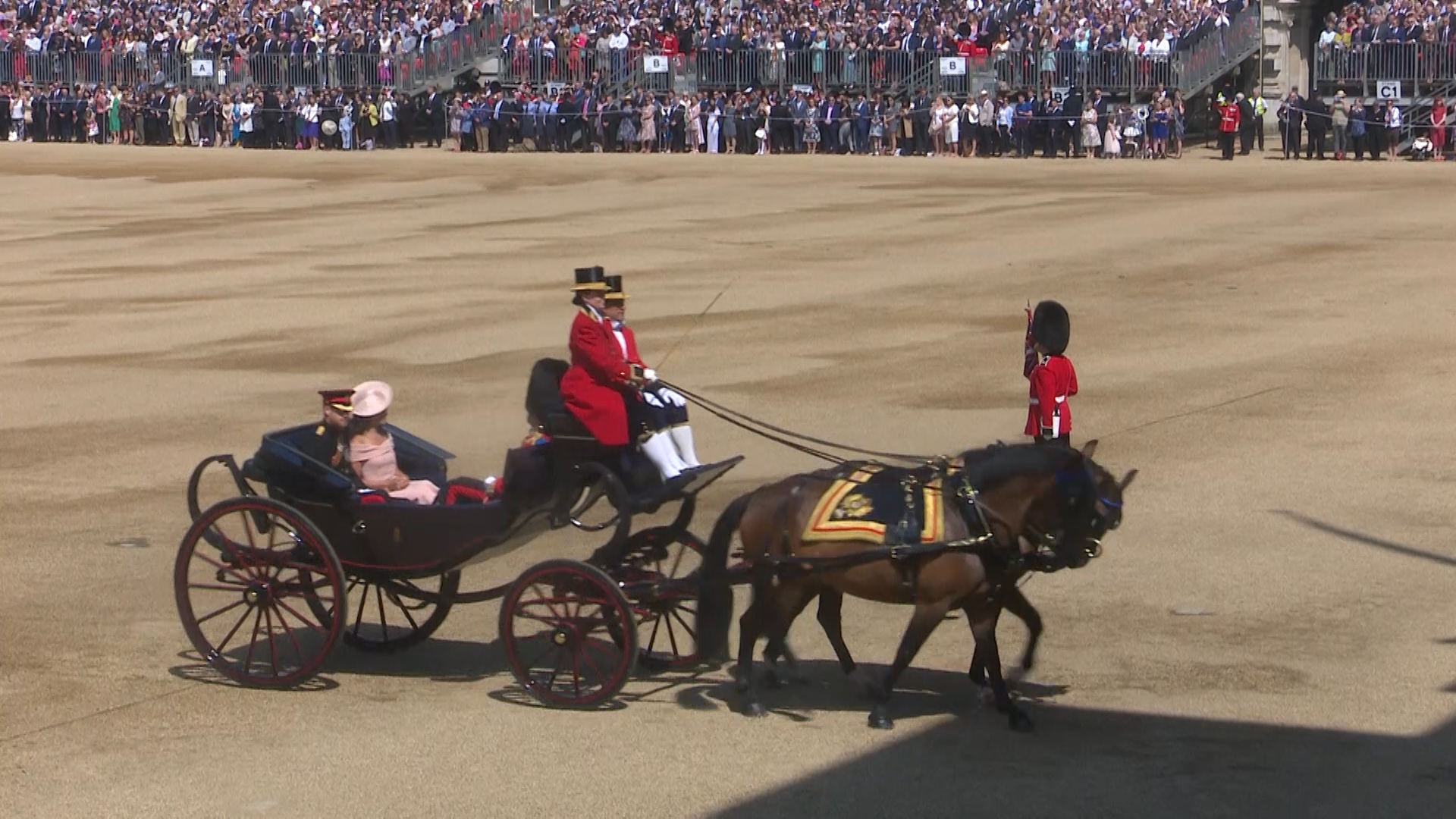 Duke and Duchess of Sussex at 2018 Trooping The Colour