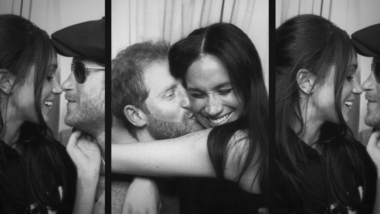 Duke and Duchess of Sussex Prince Harry and Meghan have their photos taken in a photobooth CREDIT Courtesy of Prince Harry and Meghan, The Duke and Duchess of Sussex