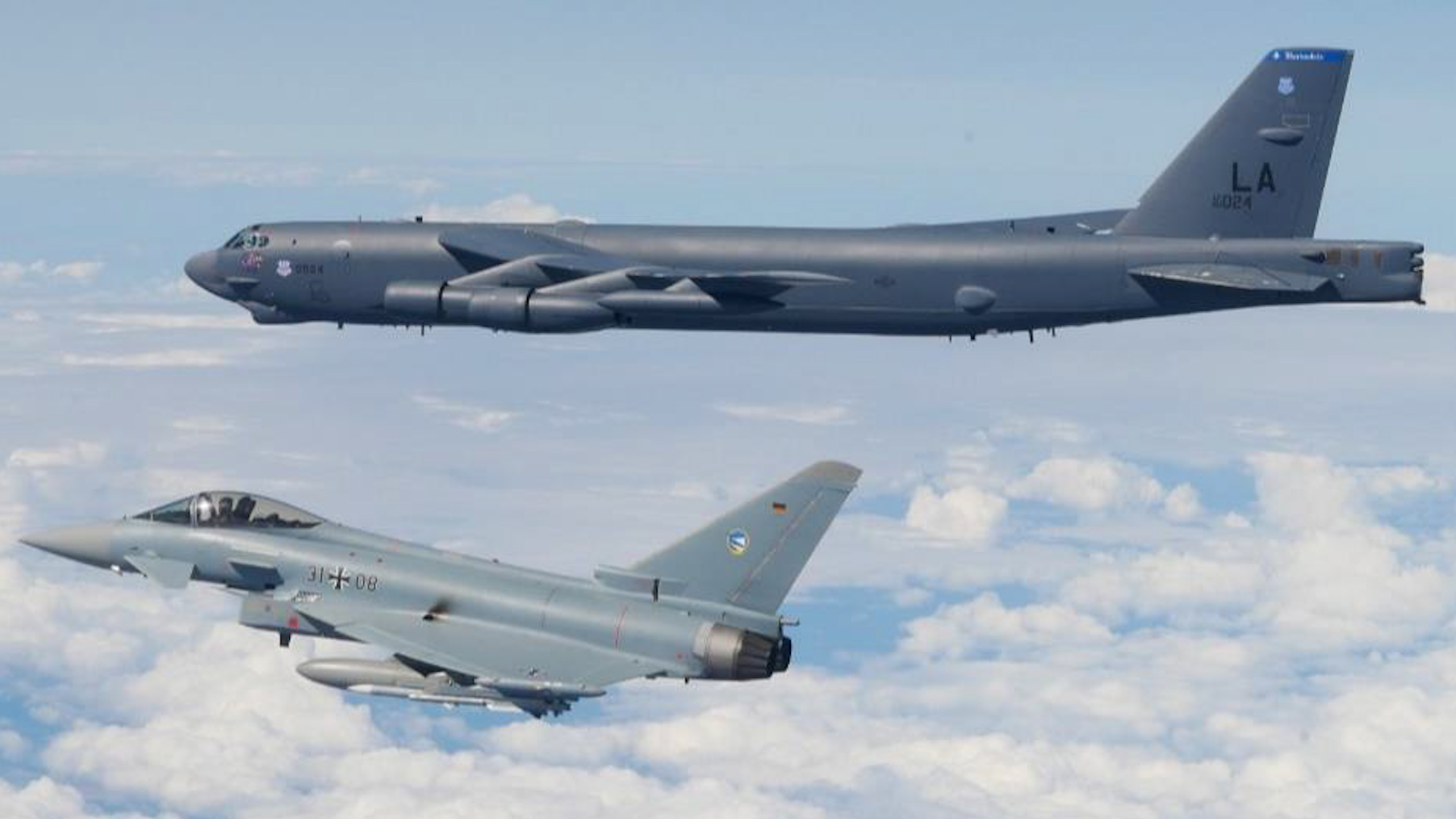 B-52 and German Eurofighter
