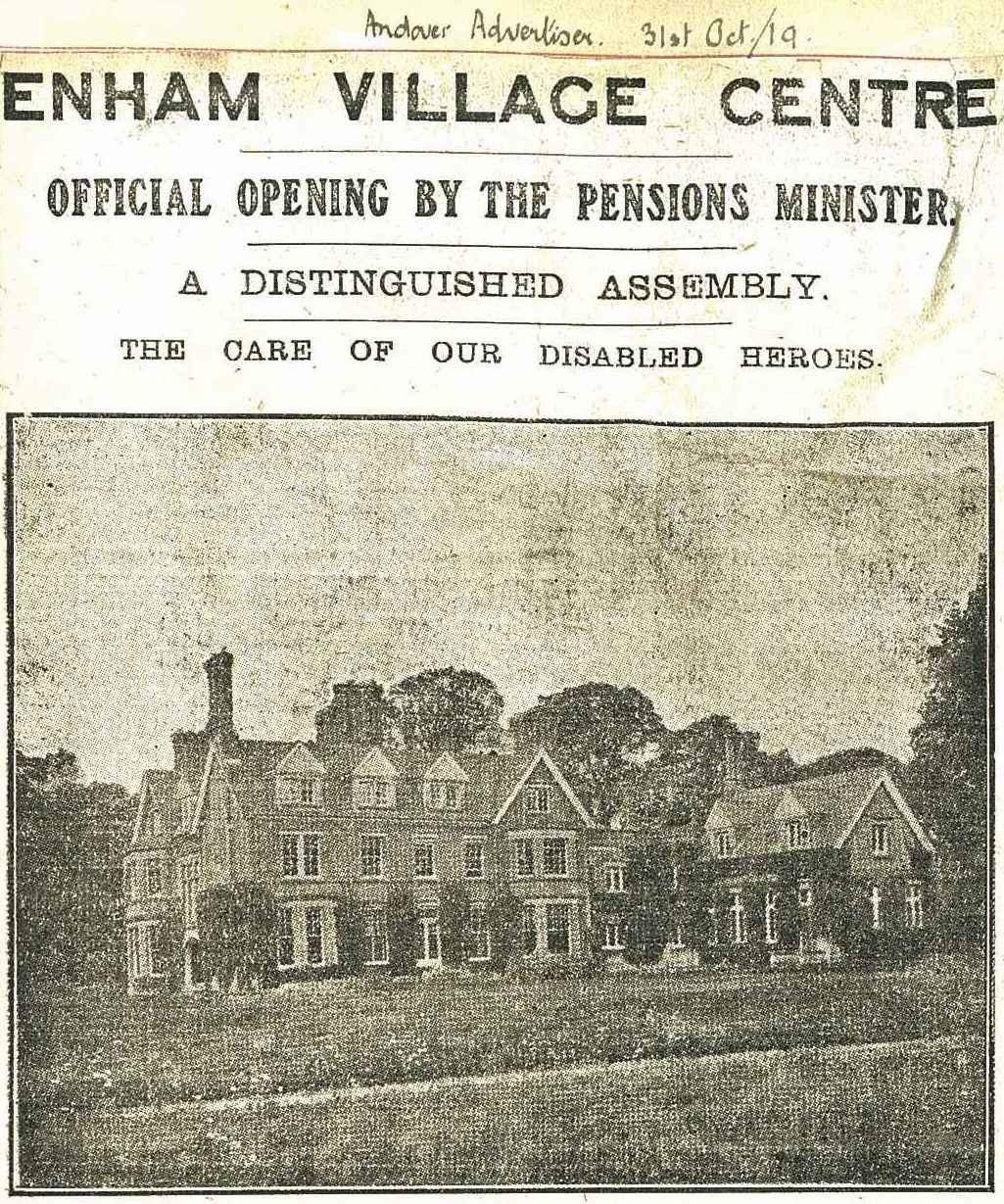 the original site of enham village centre