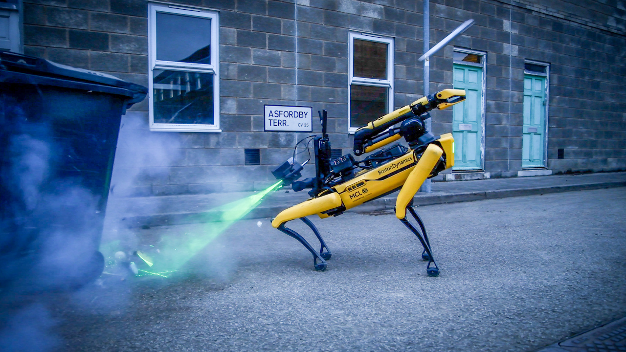 Robots that can defuse explosives are set to revolutionise bomb disposal operations and significantly reduce the risk to military personnel (Picture: MOD)