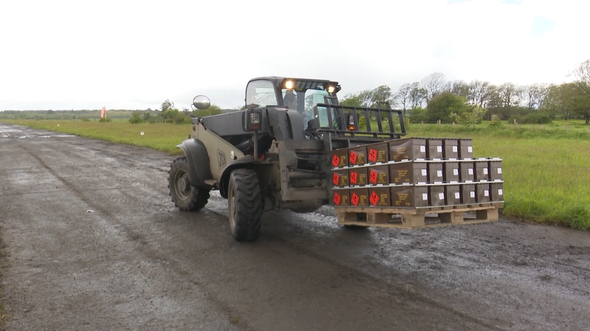 EX Green Dragon Royal Marines logistics training moving ammunition 03062021 CREDIT BFBS
