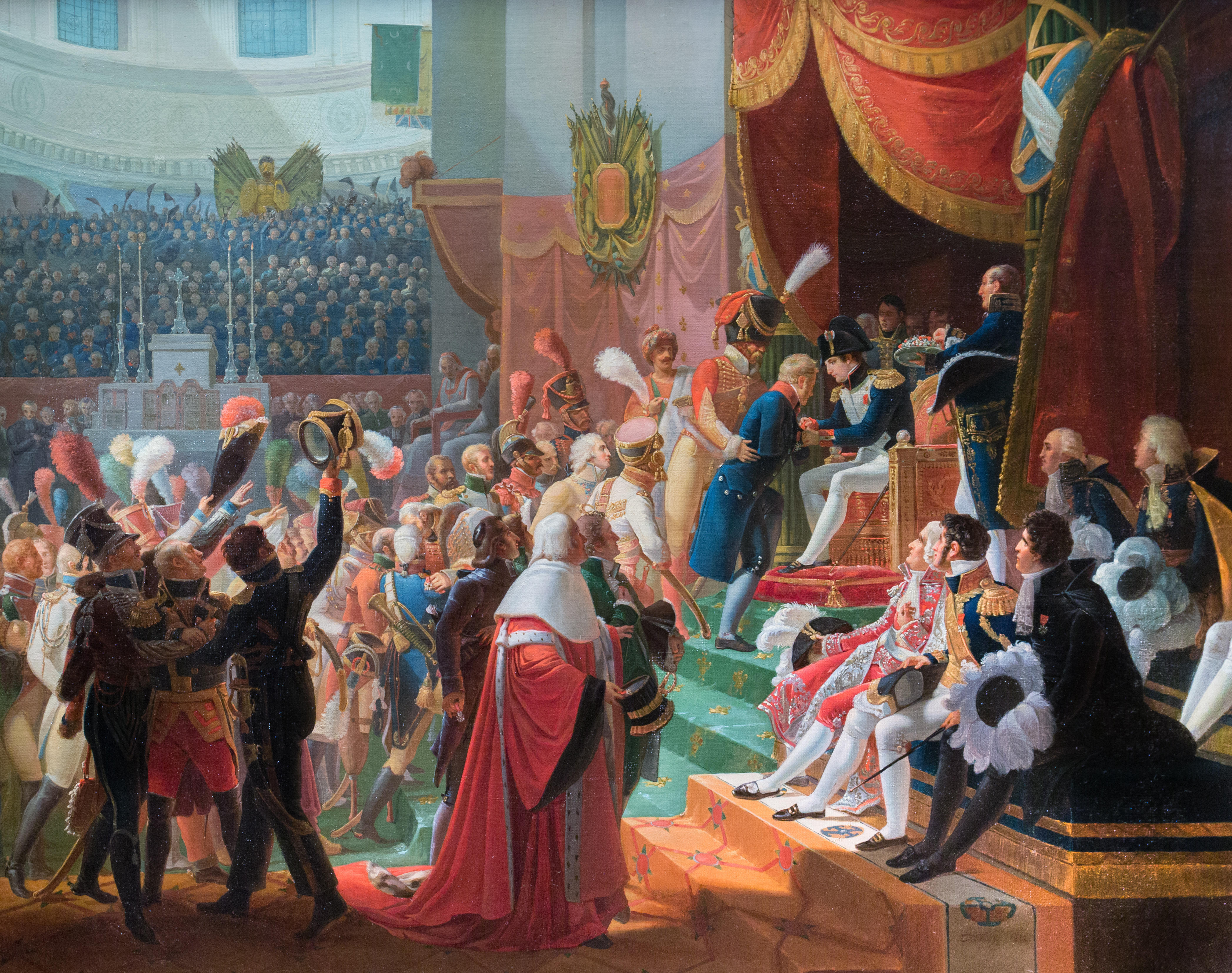 First presentation of the insignia of the Legion of Honour by Napoleon
