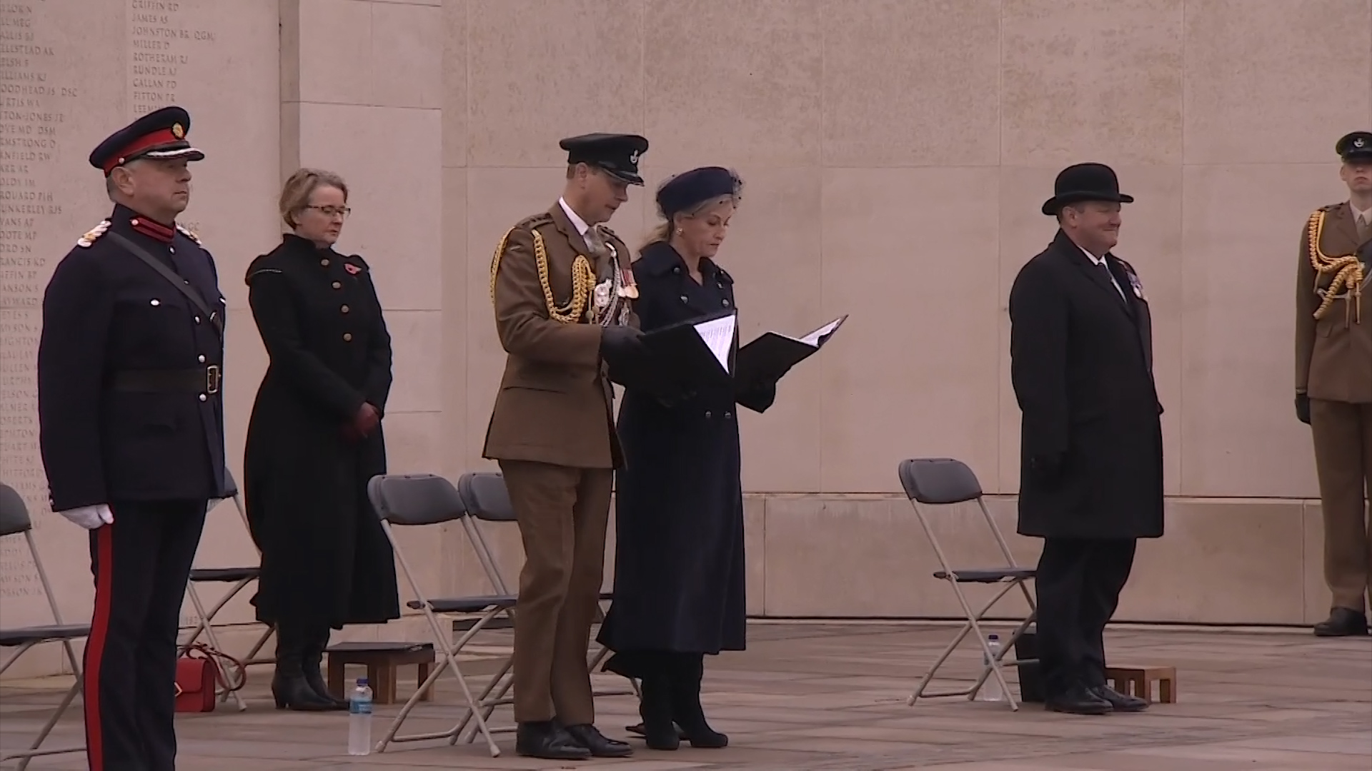 Cover image: The Earl and Countess of Wessex attended a scaled-down socially distanced service at the National Memorial Arboretum in Staffordshire.