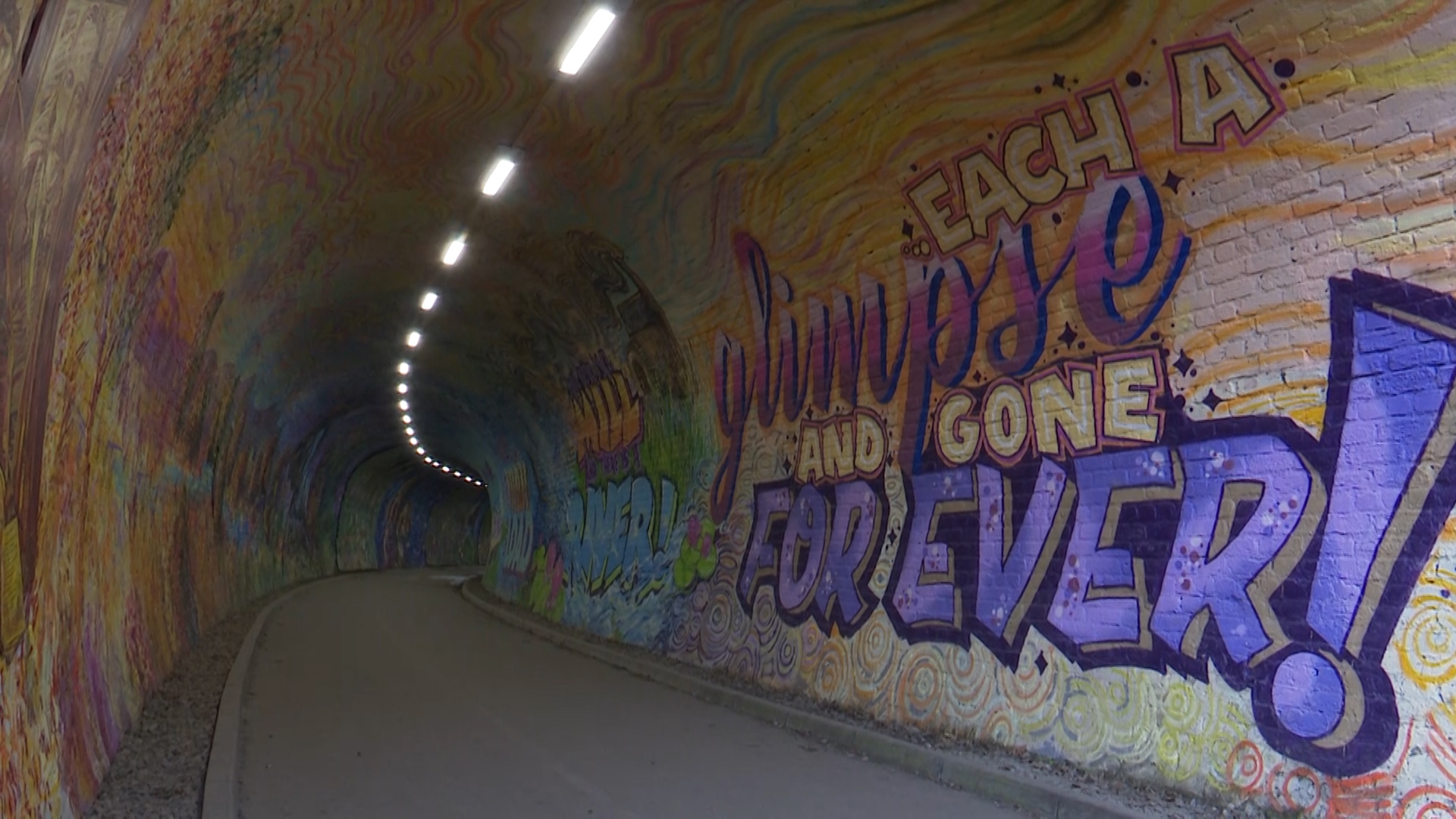 The mural will go on display at Colinton Tunnel in the south of Edinburgh.