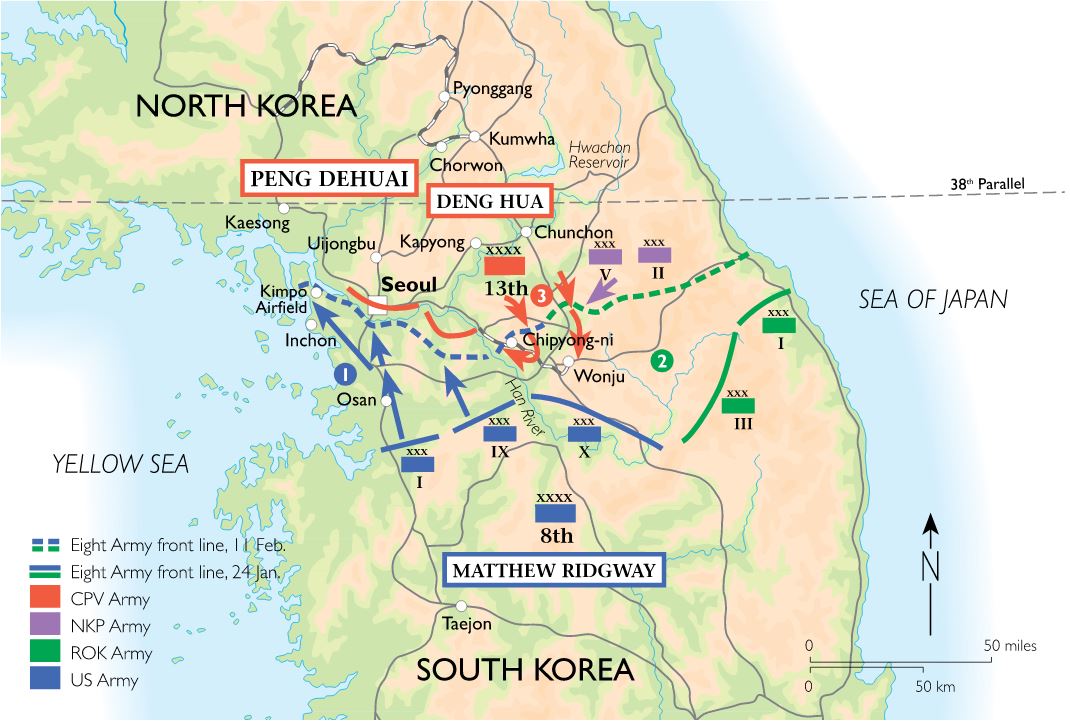 Eighth Army fights back Jan Feb 1951