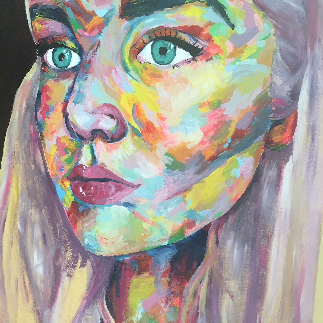 Emily Owen self-portrait for her GCSEs NO CREDIT NEEDED