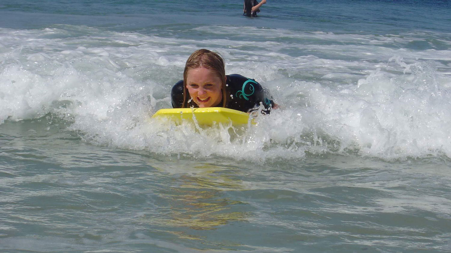 Emily Owen loved surfing 3 Dads Walking NO CREDIT NEEDED