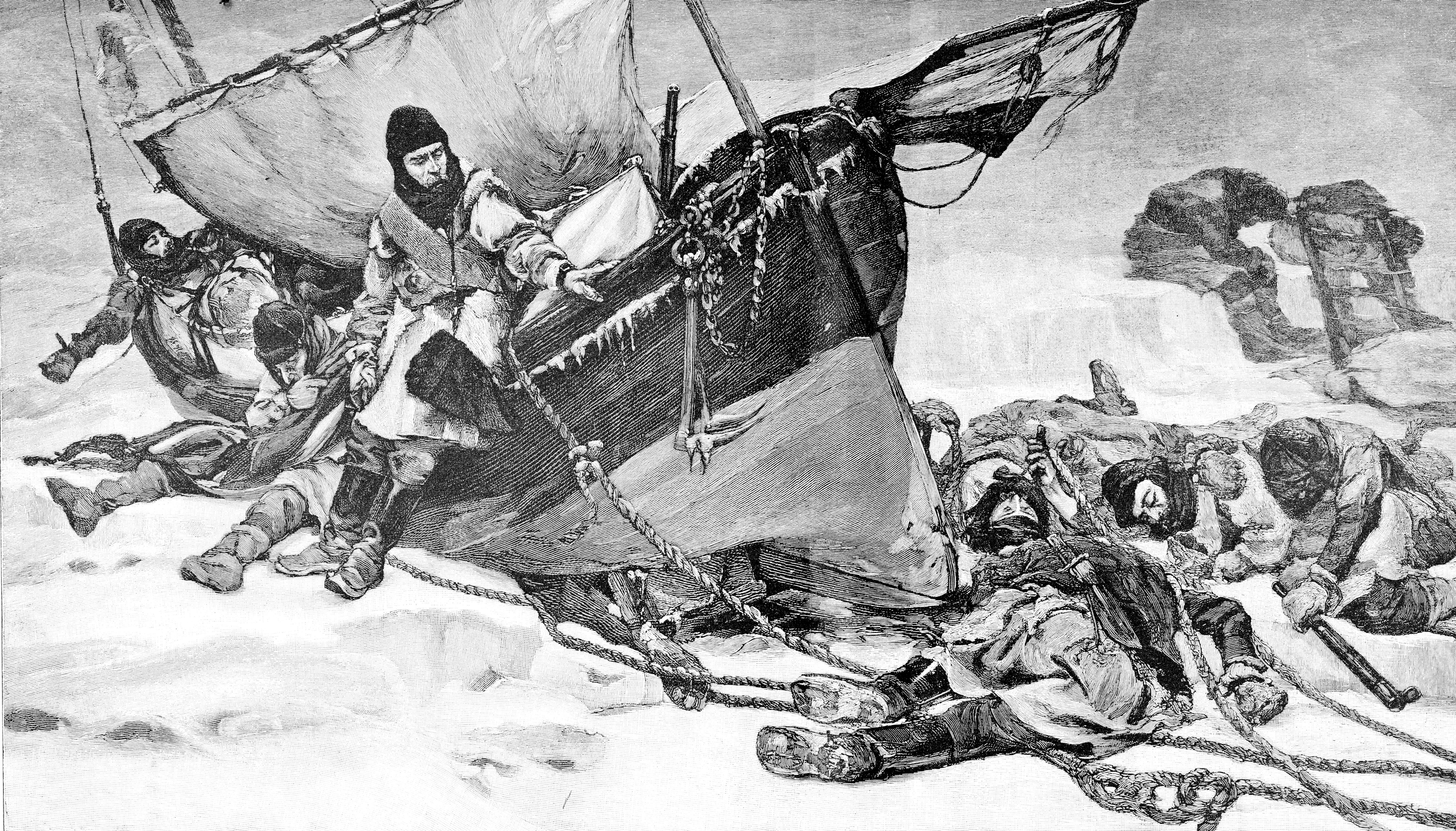 The Franklin expedition went missing after attempting to chart a route through the Arctic (Picture: Alamy).