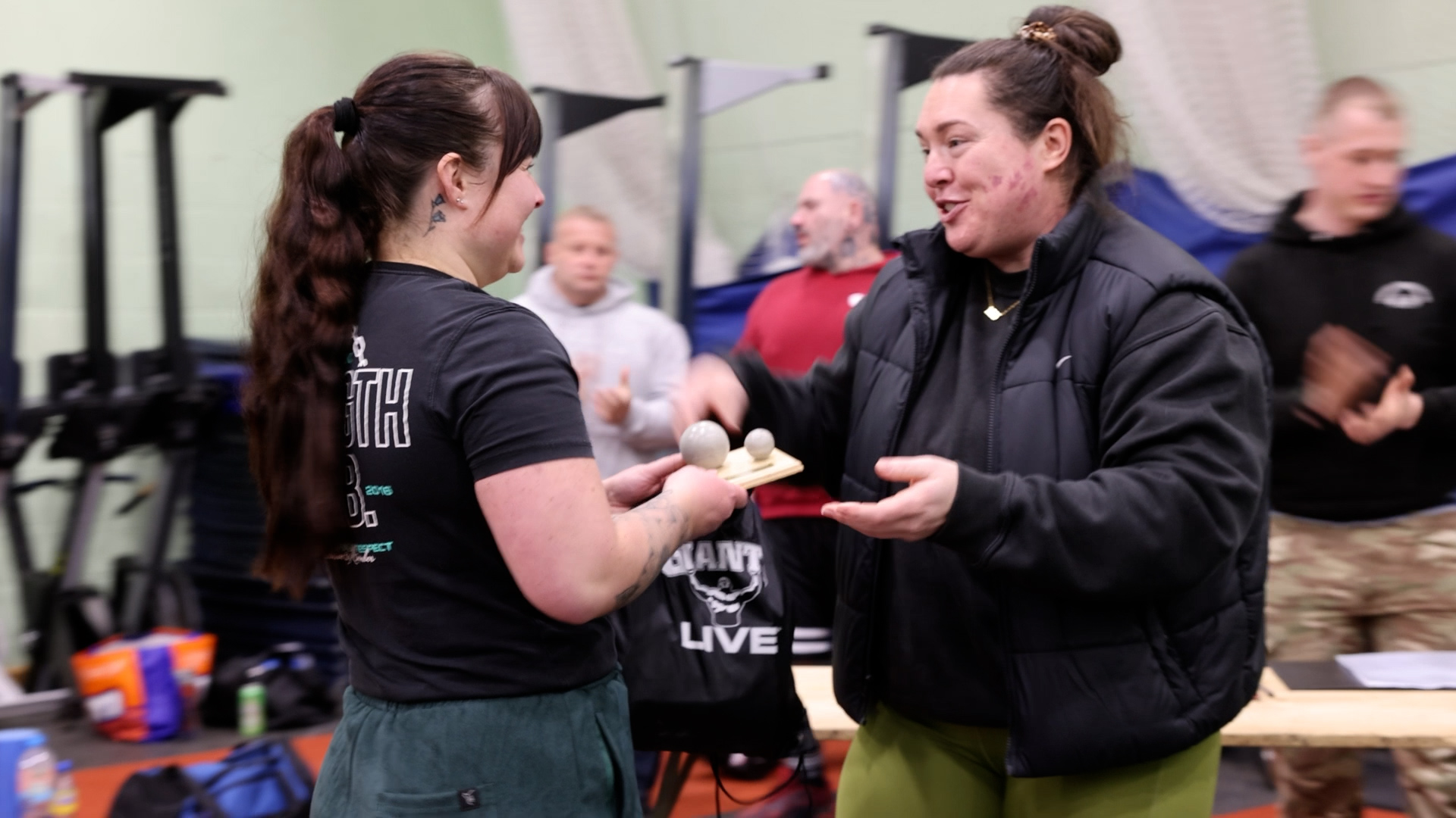 England's strongest woman Katie Smith also attended the event
