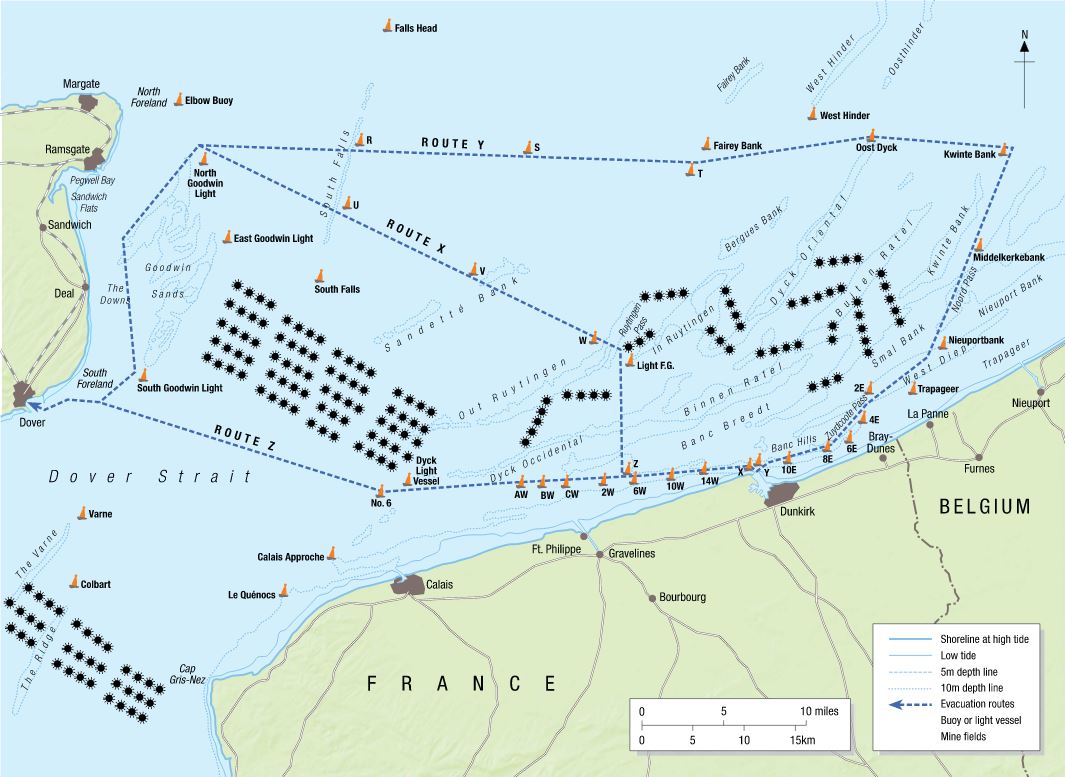 Escape routes across Channel dunkirk
