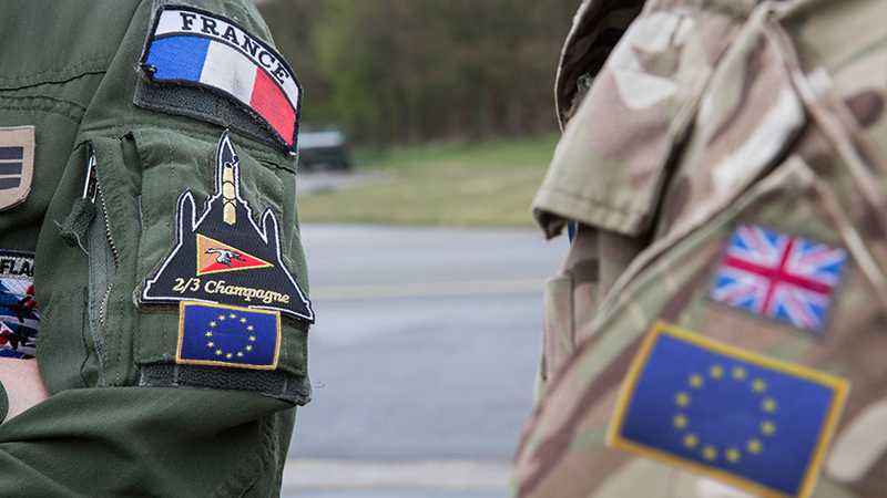 European Army - EU Army - TRF Flashes are NOT ISSUE OR IN USE