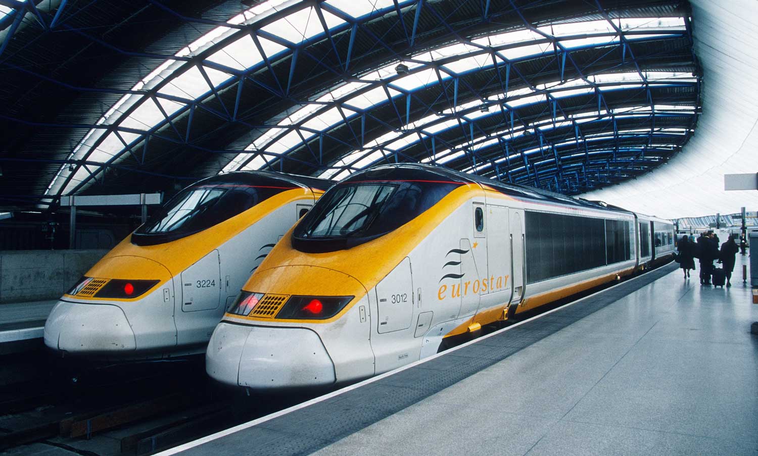 Eurostar Trains Wait To Take People Across Europe Eurostar Trains Wait To Take People Across Europe