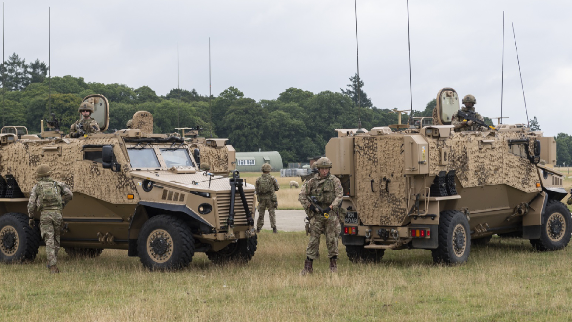 The paratroopers have been practising for scenarios which they could face in Kabul, such as convoy movements and recovering a broken-down vehicle (Picture: British Army).