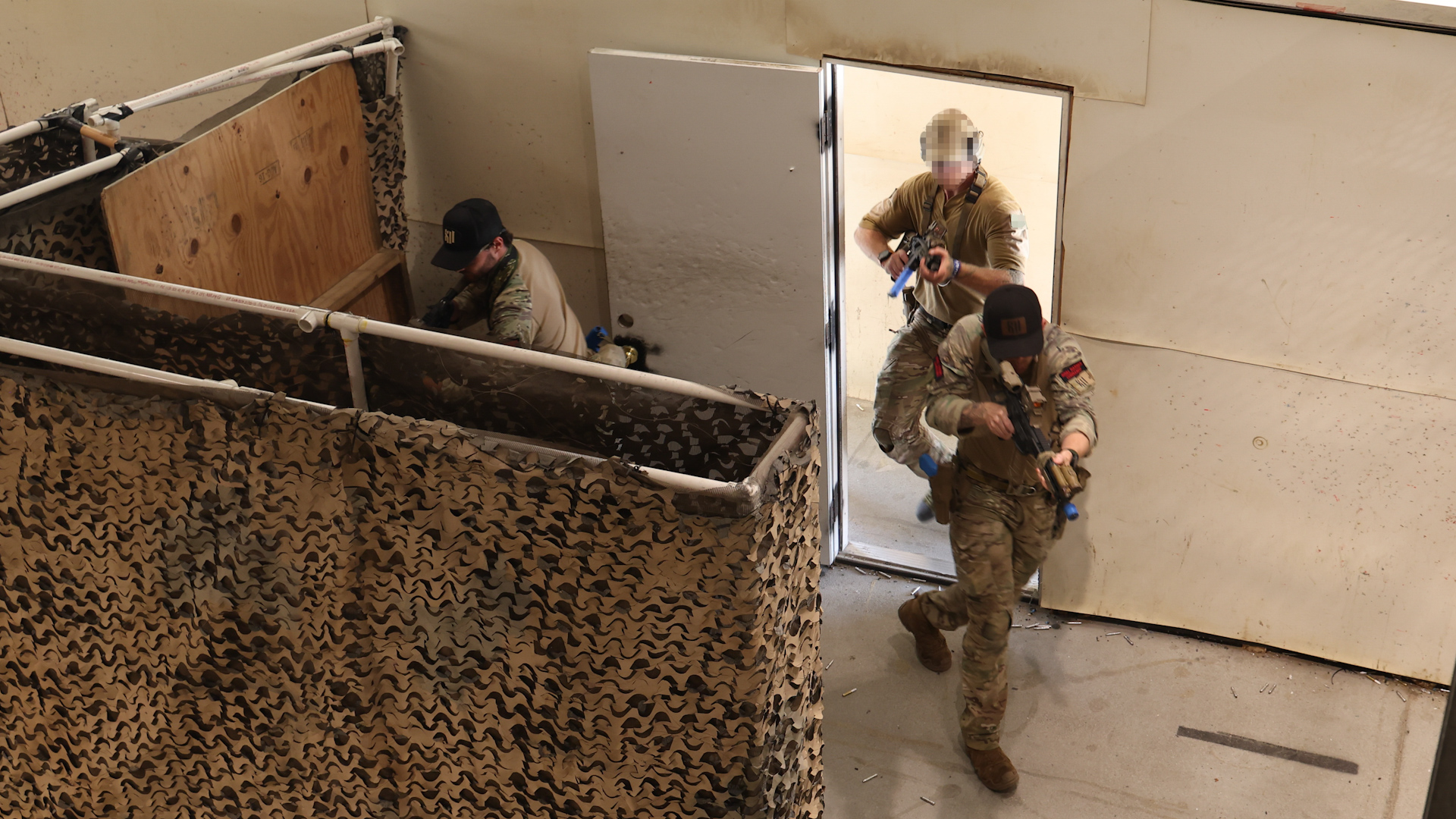There were night and day close-quarter combat scenarios involving compound clearance (Picture: MOD)