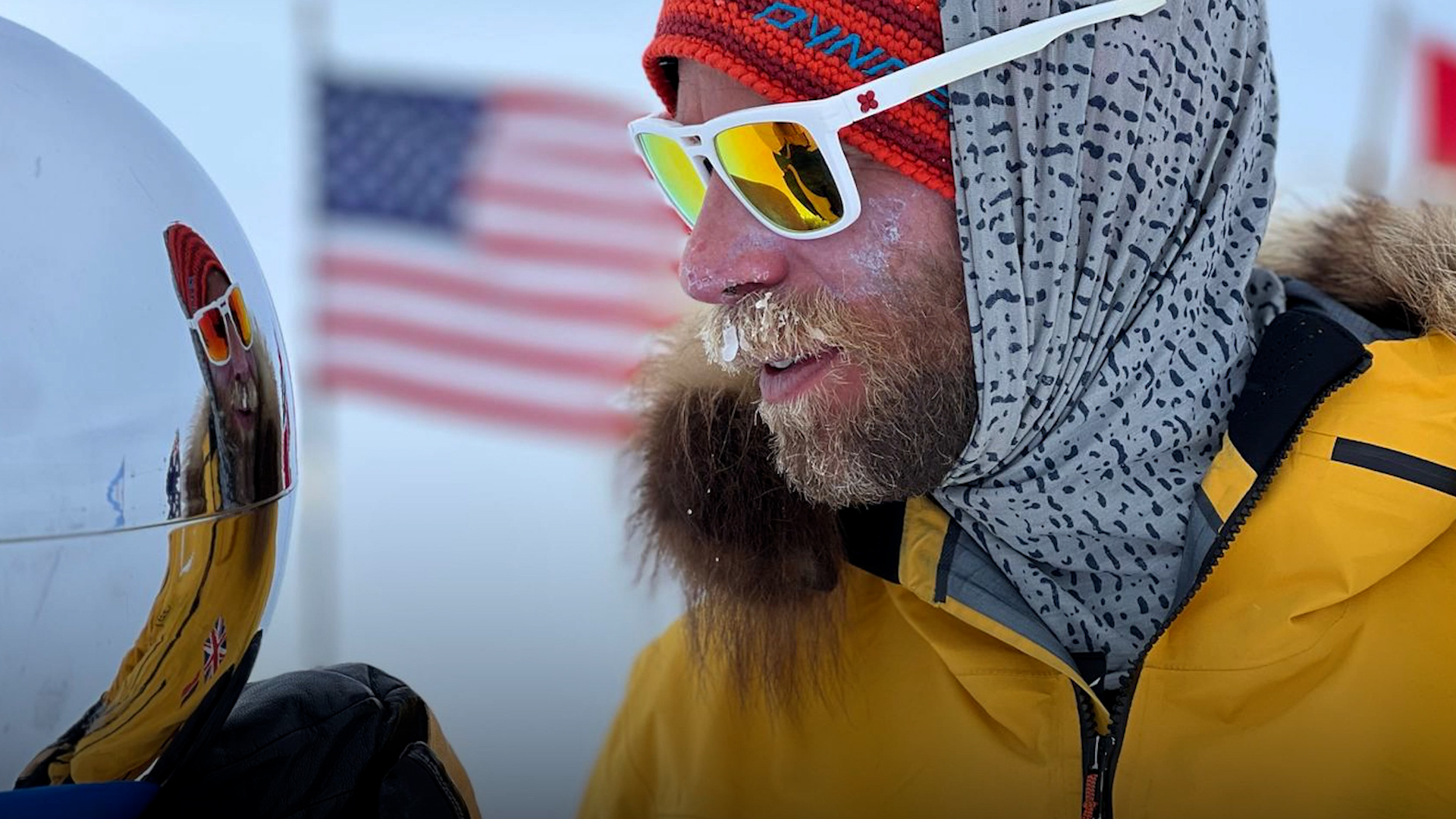 Ex-Army officer becomes first disabled person to ski solo and unsupported to South Pole 11012024 CREDIT ALE