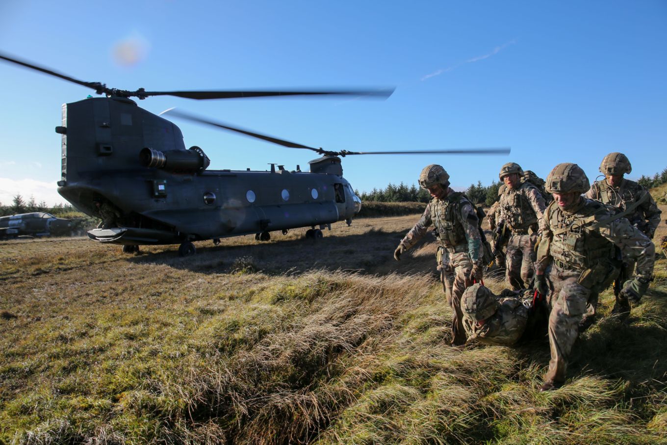 Cover image: A Chinook during Exercise Crimson Warrior (Picture: RAF).