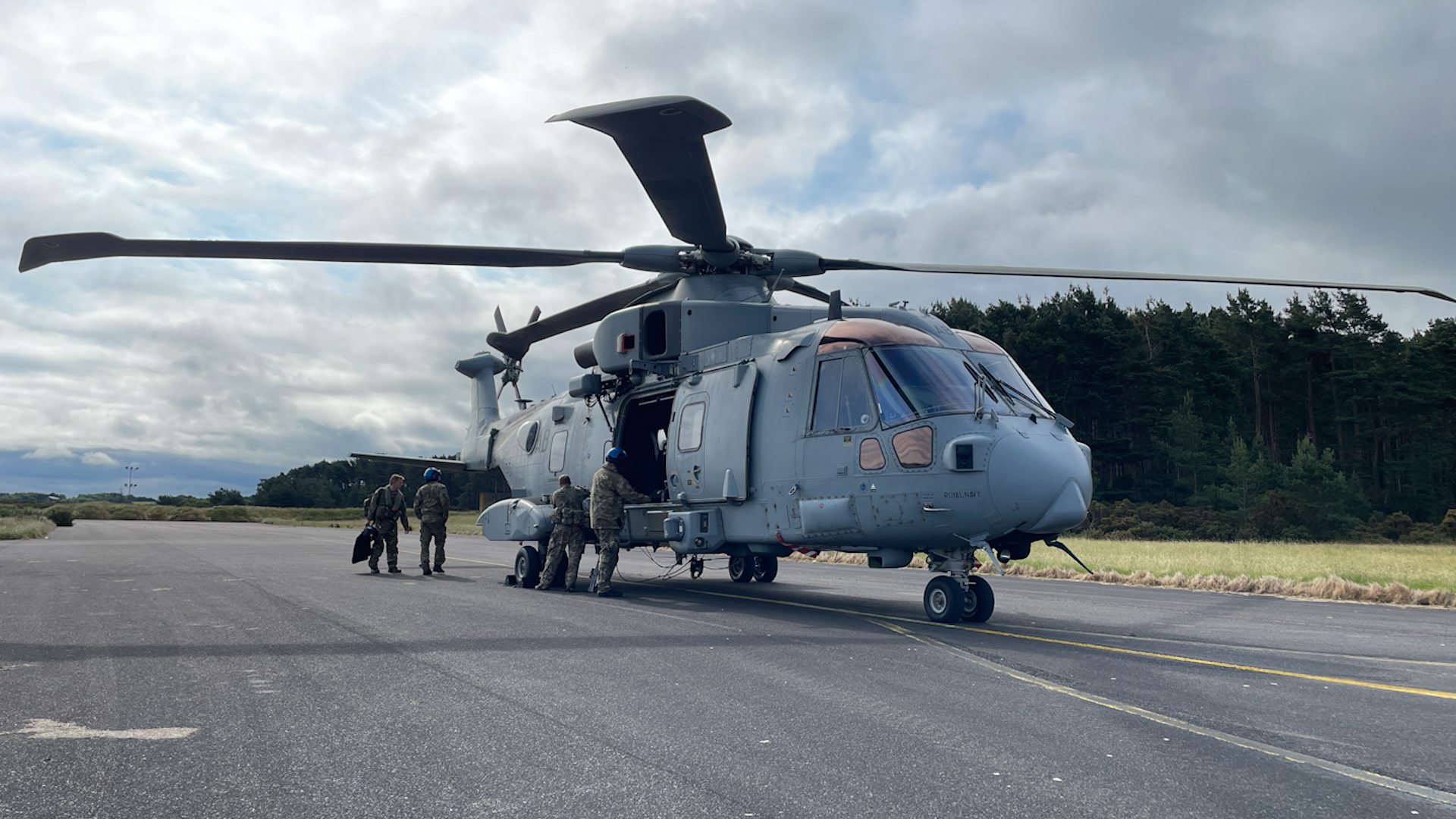 The Mark 4A Merlin helicopter