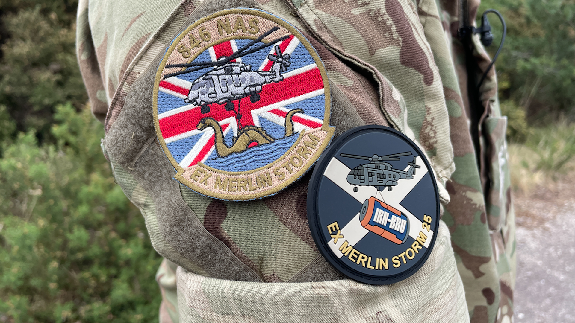Special badges made to commemorate Exercise Merlin Storm in Scotland