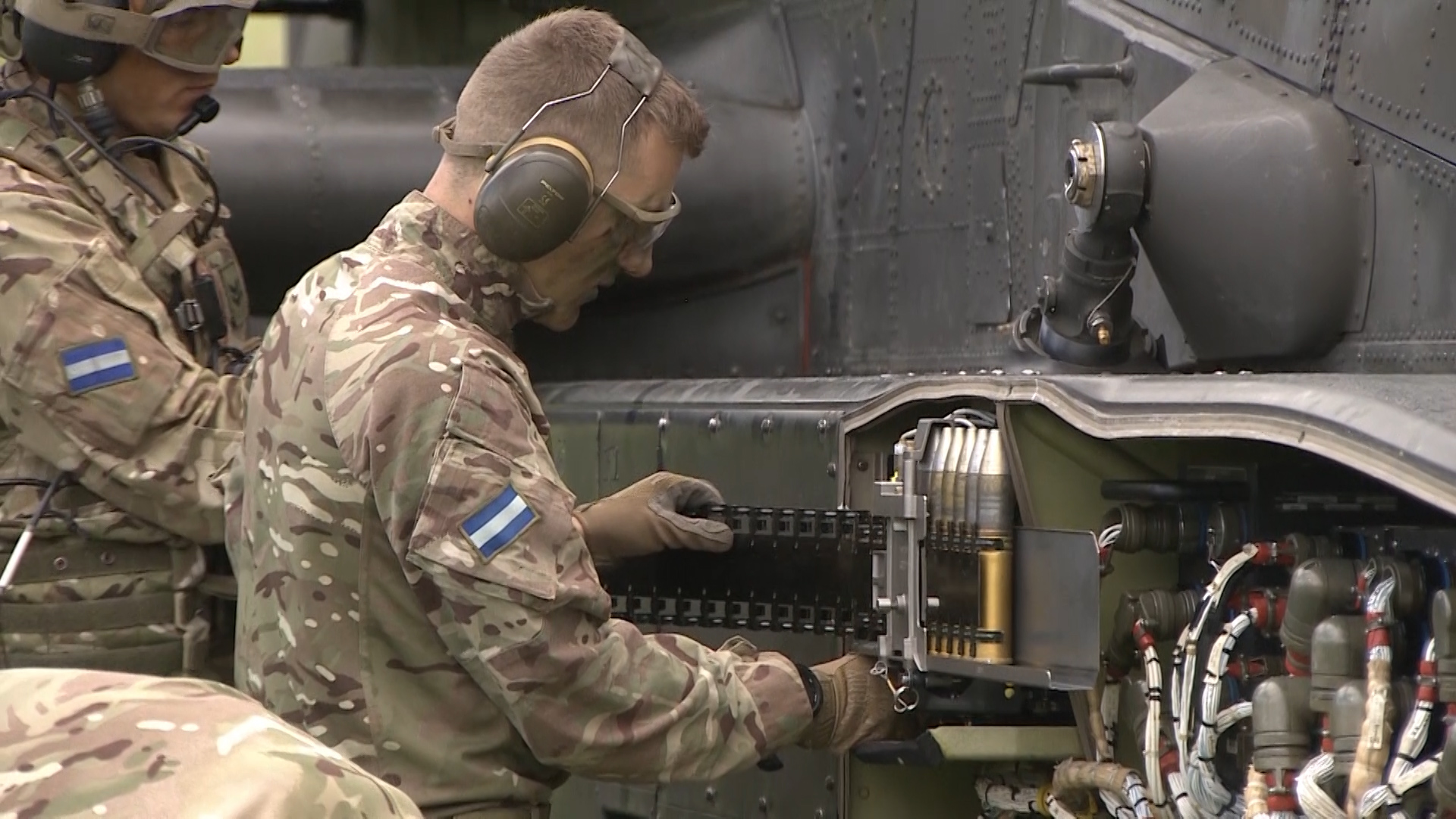 Personnel practised refuelling the helicopters, as well as handling its weapons during the exercise.