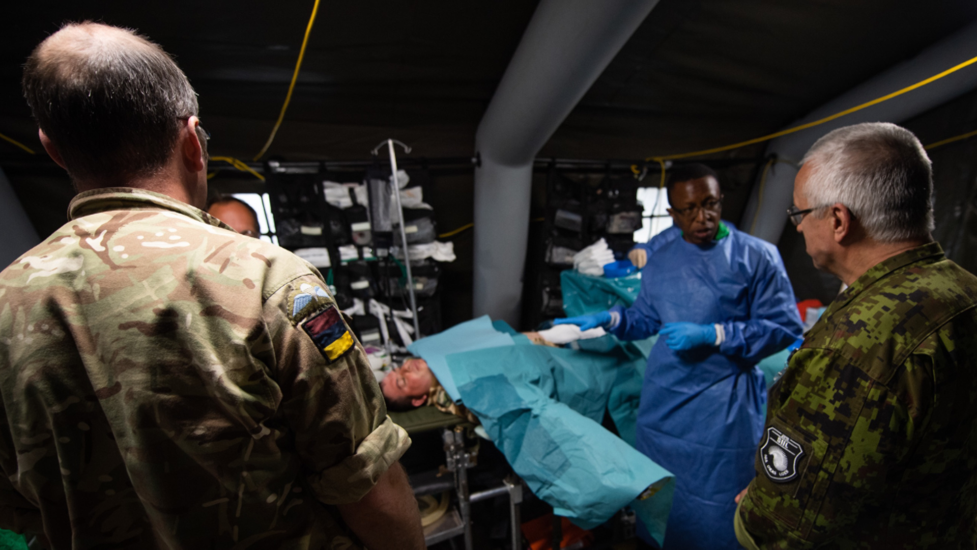 Co-operation between medics on Exercise Vigorous Warrior (Picture: MOD).
