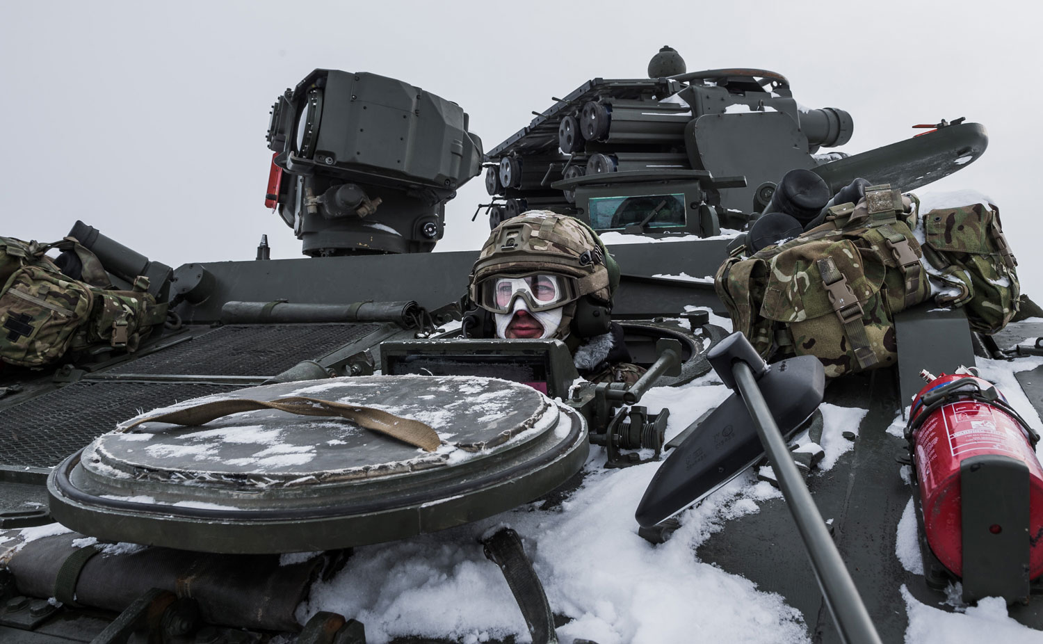 UK soldiers in Estonia for Exercise Winter Camp